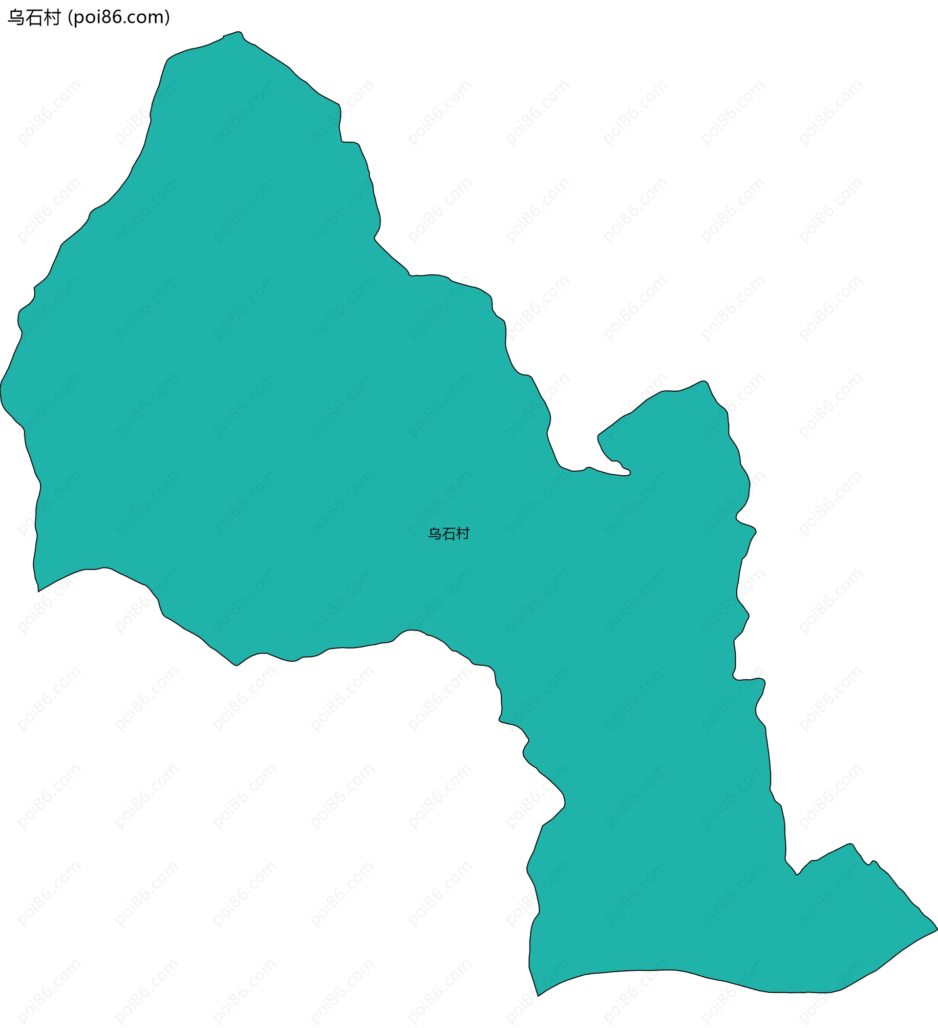 乌石村边界地图