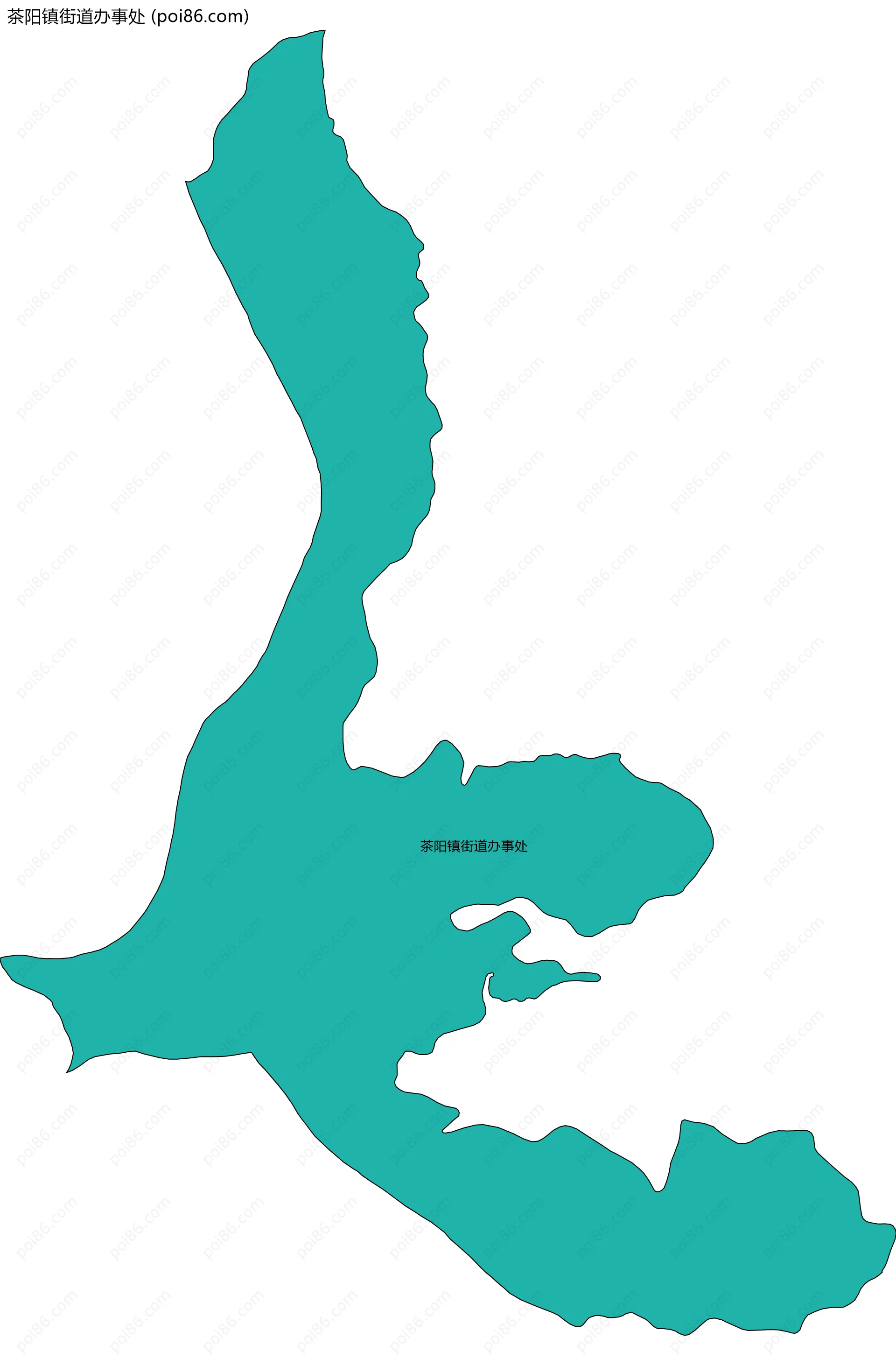 茶阳镇街道办事处边界地图