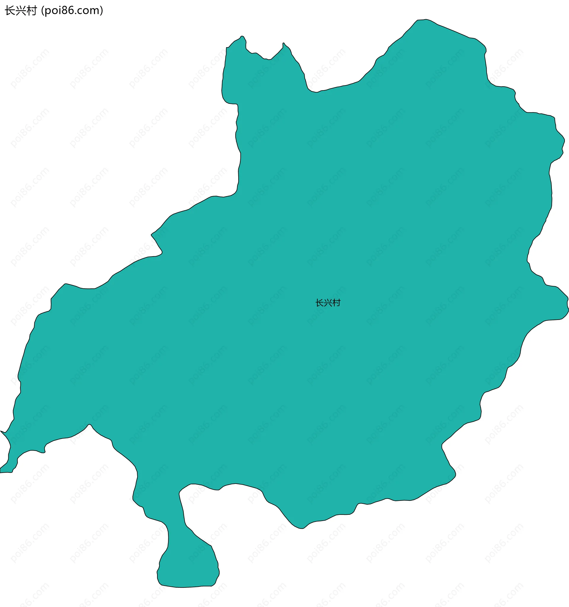 长兴村边界地图