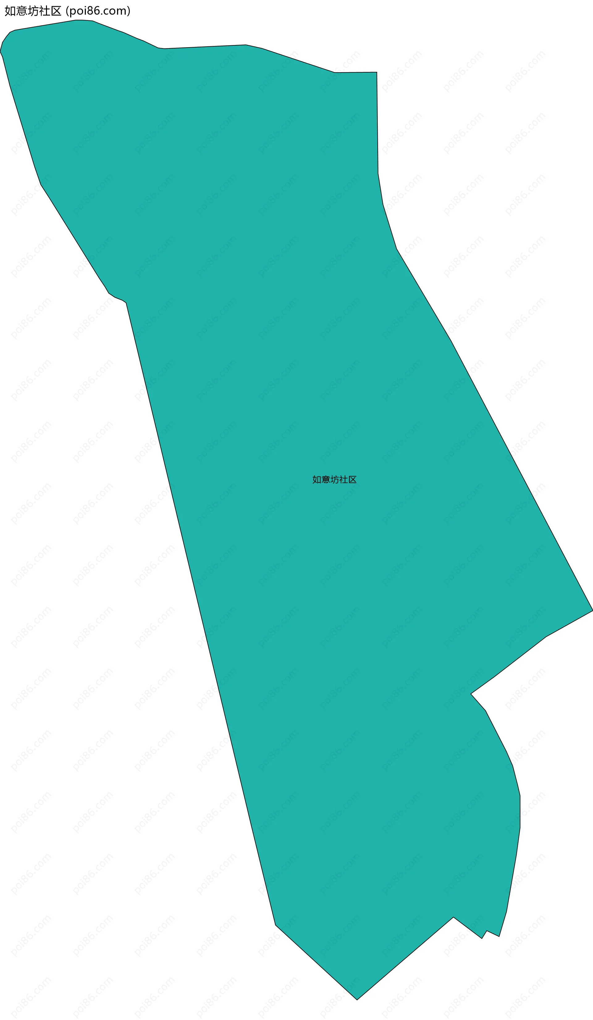 如意坊社区边界地图