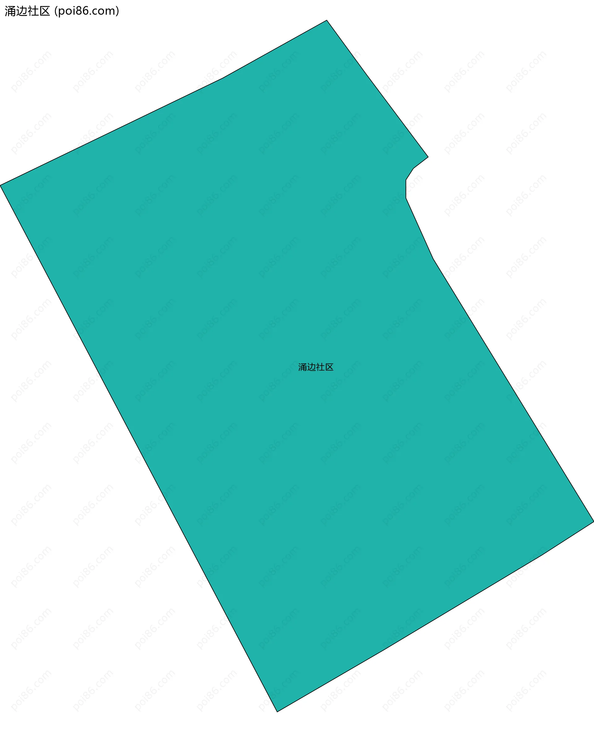 涌边社区边界地图