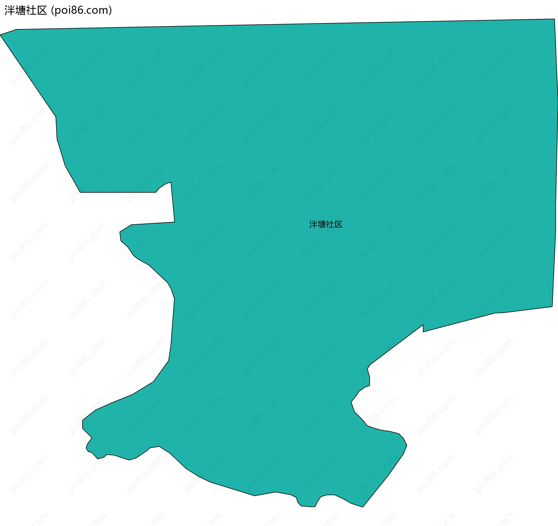 泮塘社区边界地图