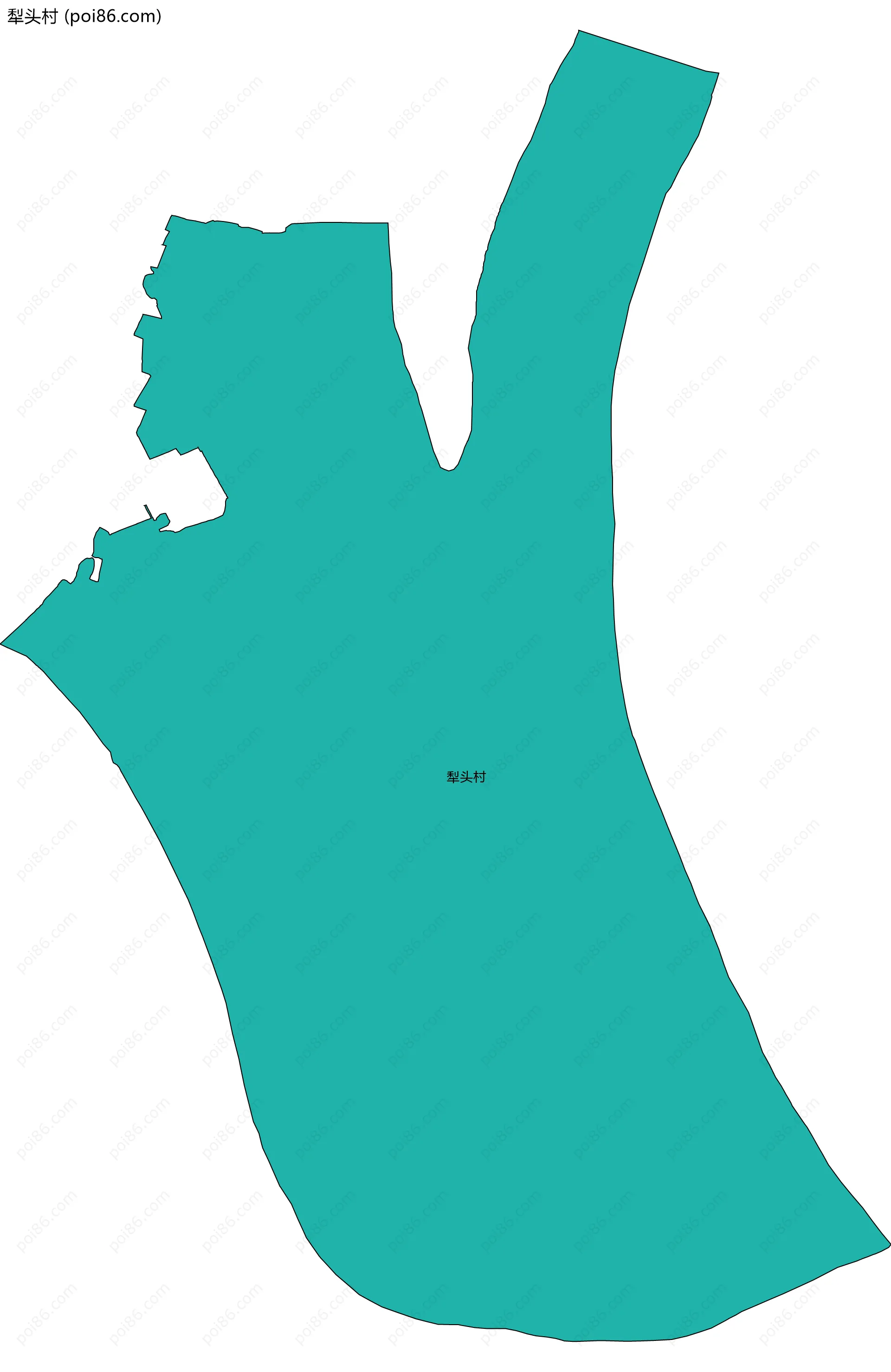 犁头村边界地图