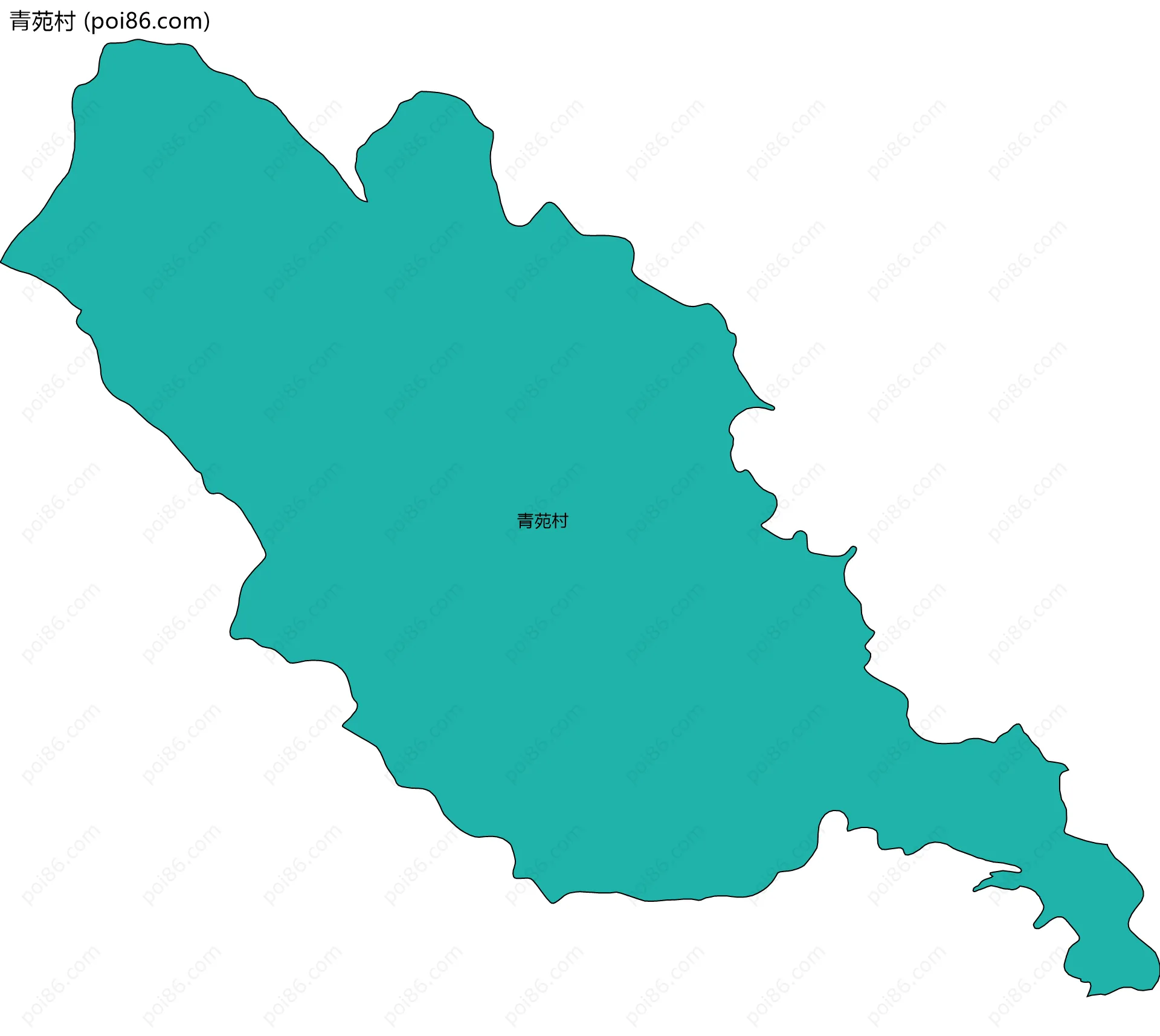 青苑村边界地图