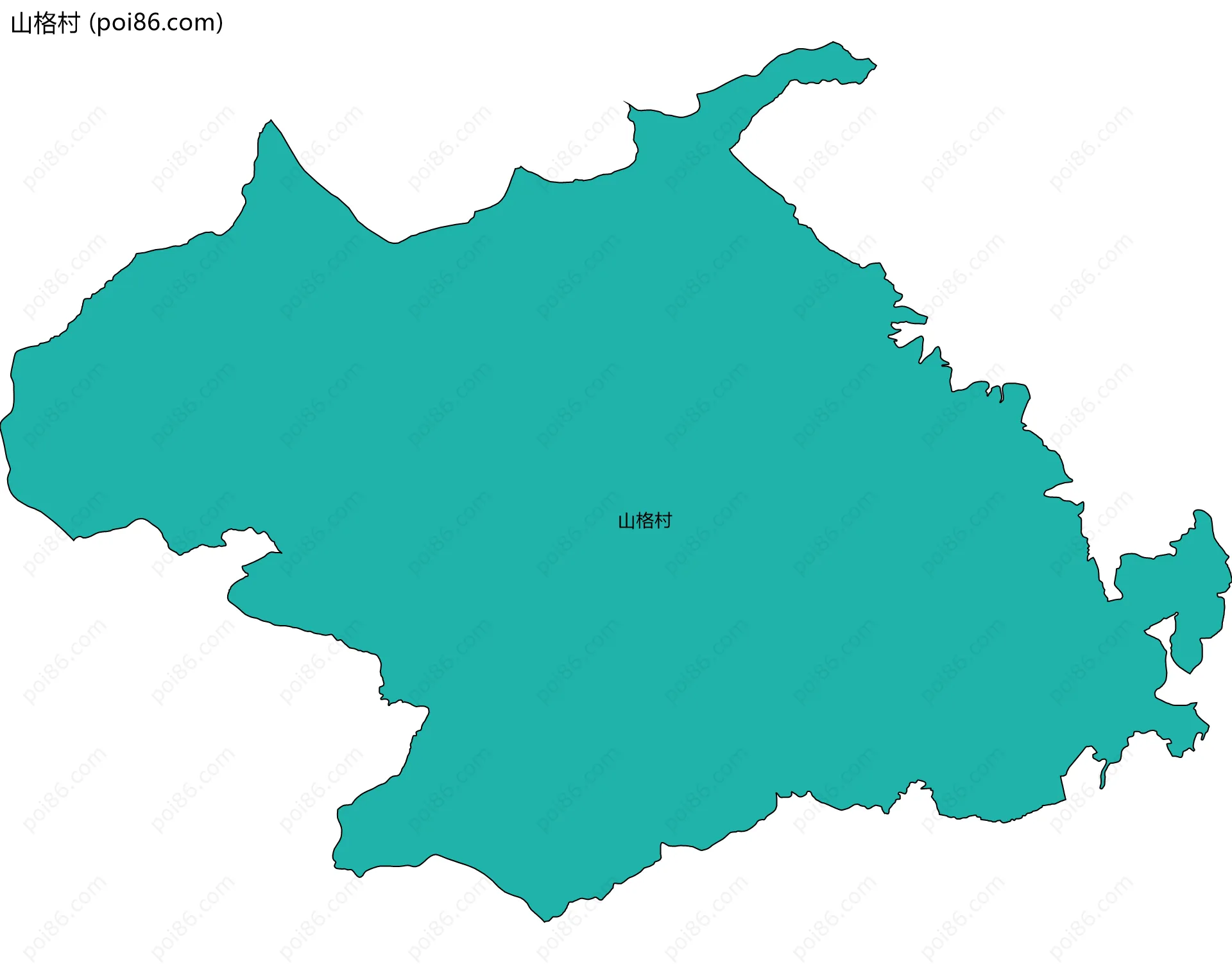 山格村边界地图