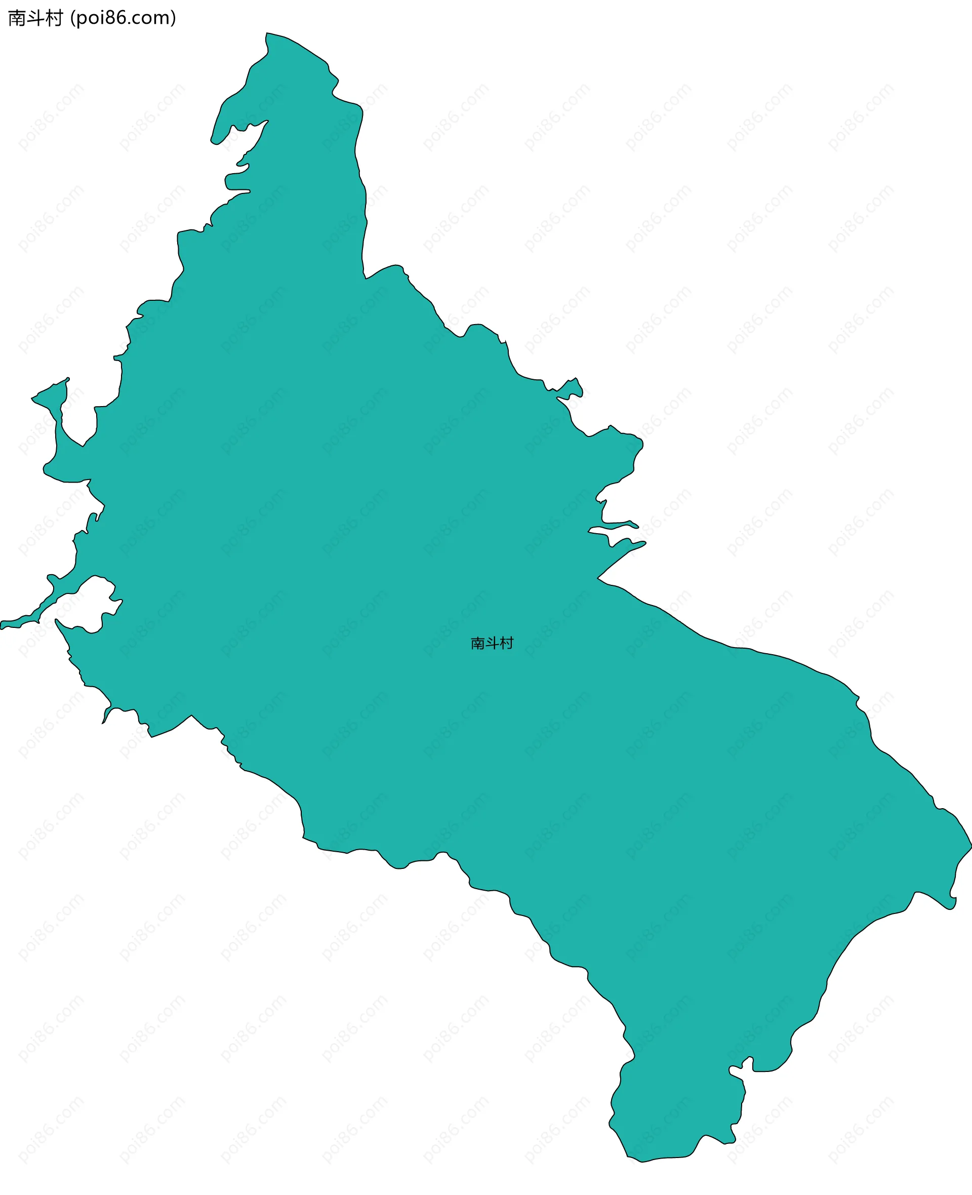 南斗村边界地图