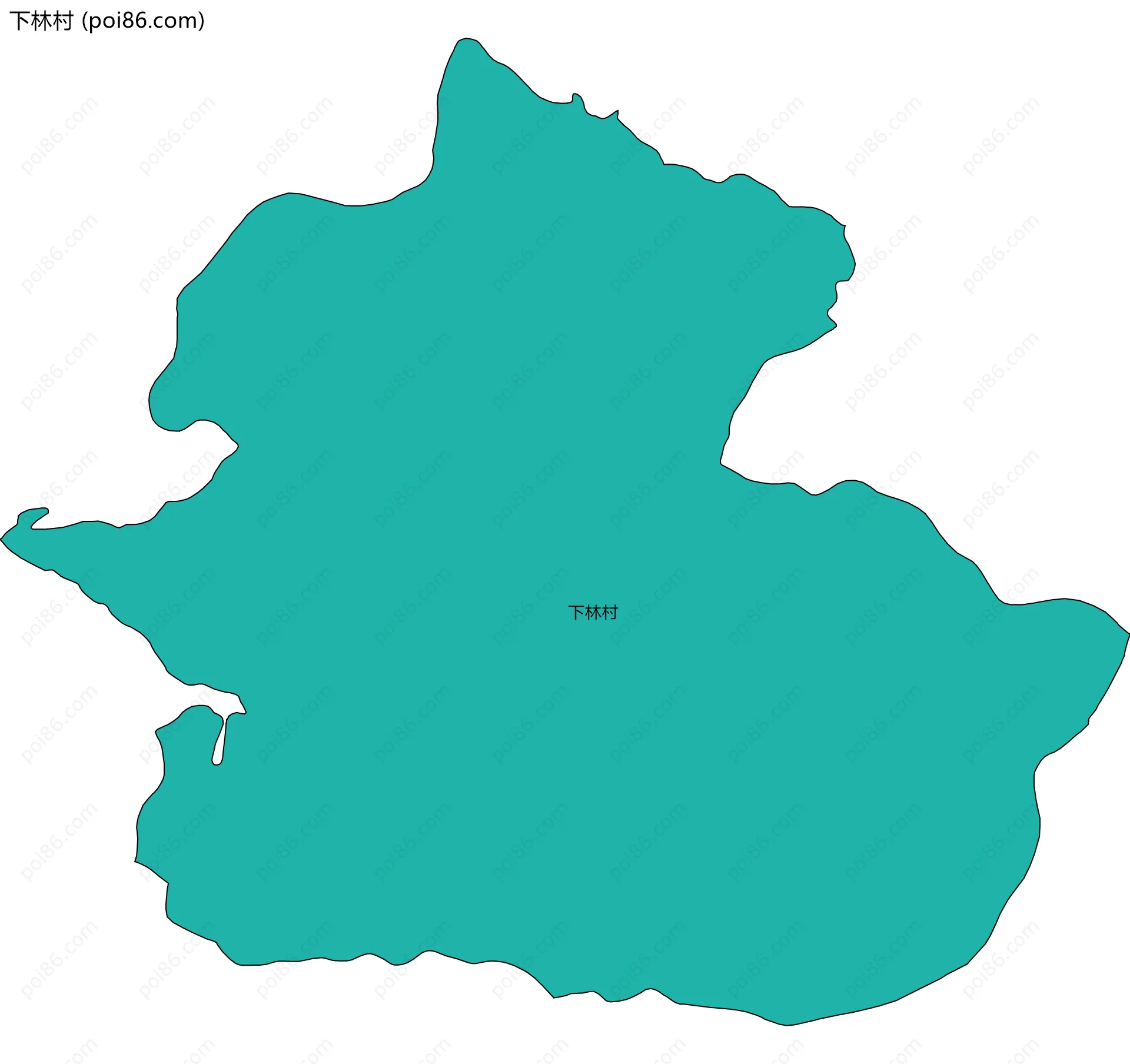 下林村边界地图