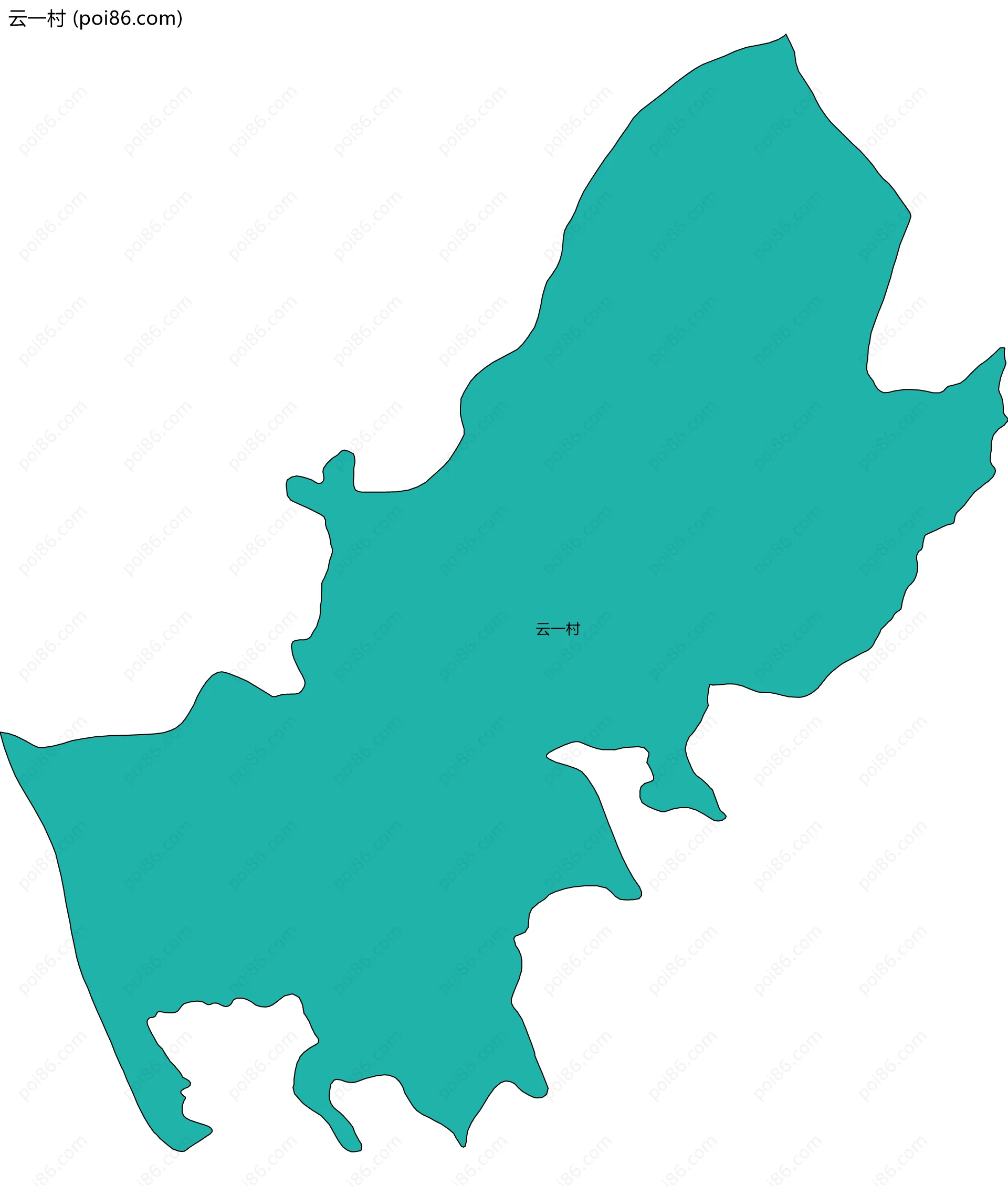 云一村边界地图