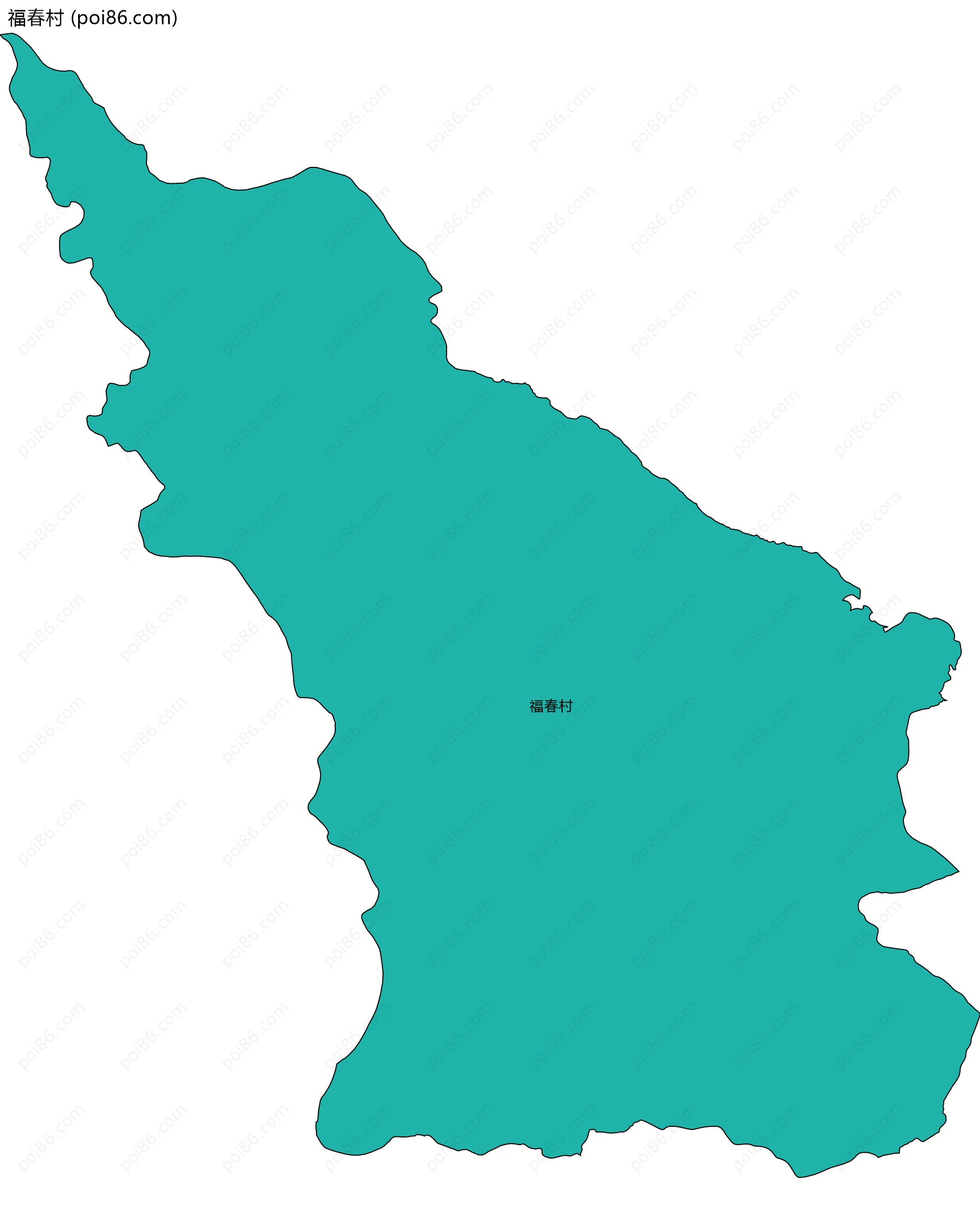 福春村边界地图