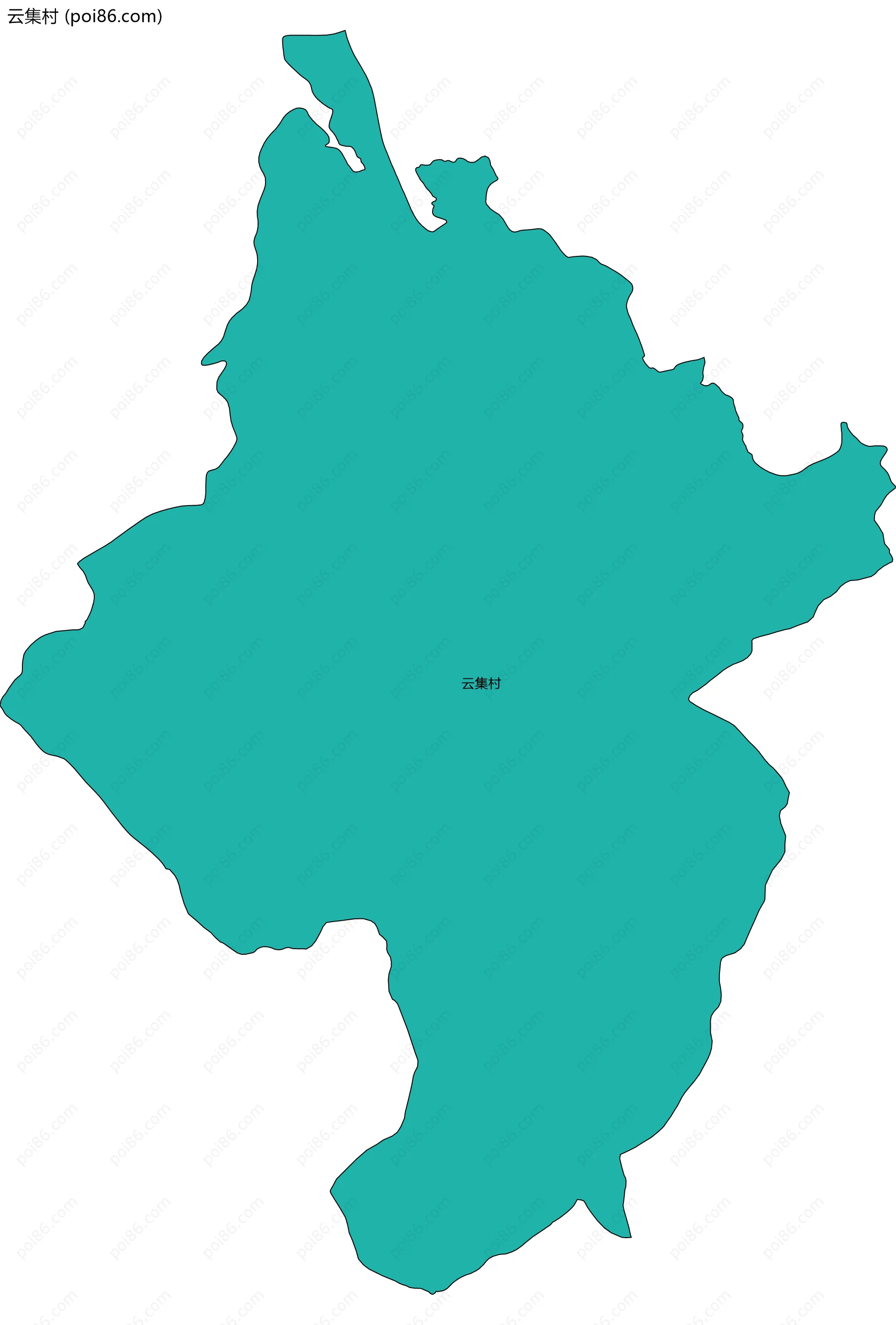 云集村边界地图
