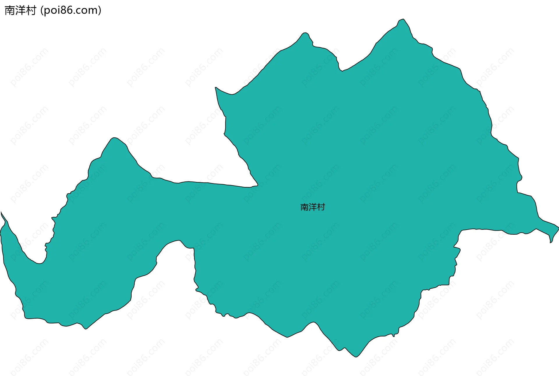 南洋村边界地图