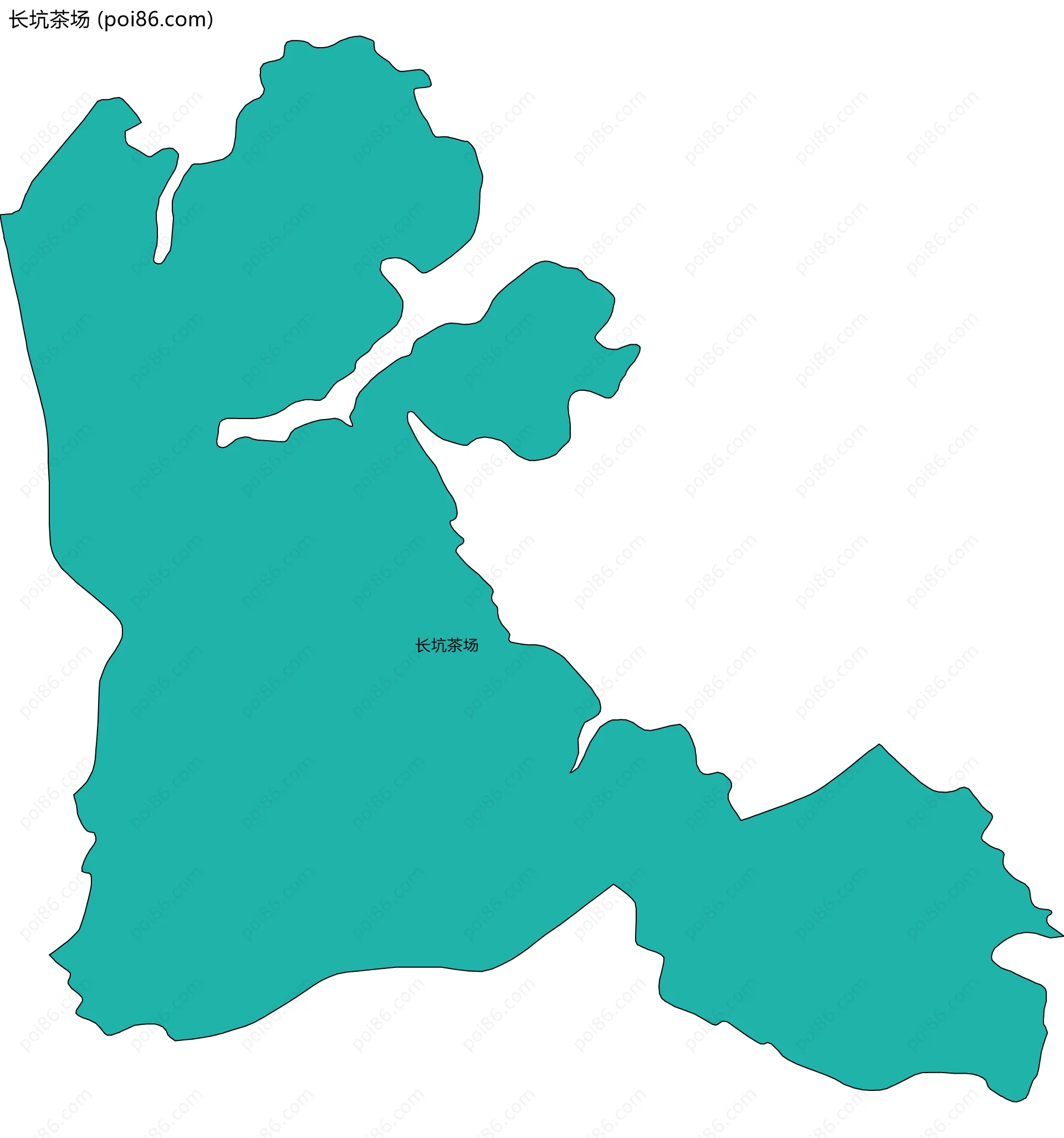 长坑茶场边界地图