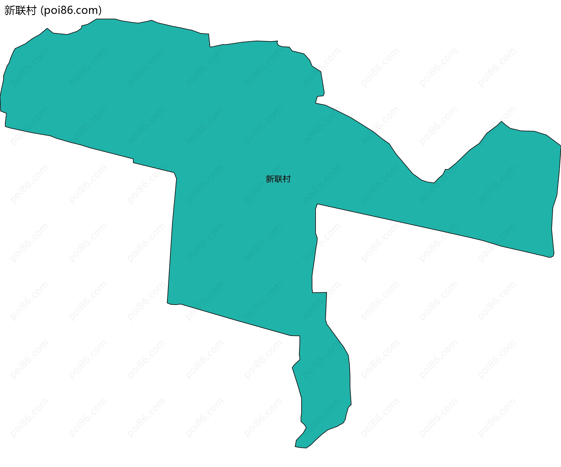 新联村边界地图