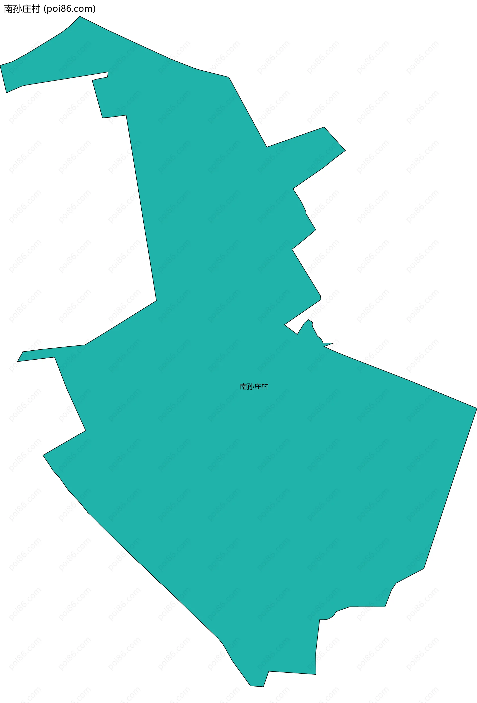 南孙庄村边界地图