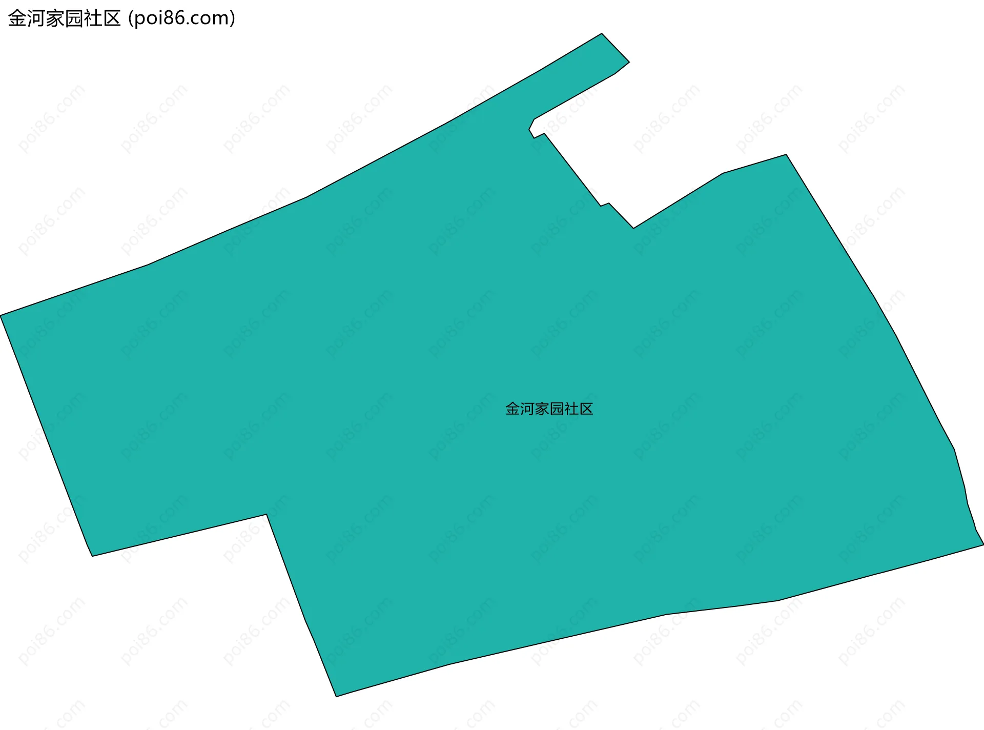 金河家园社区边界地图