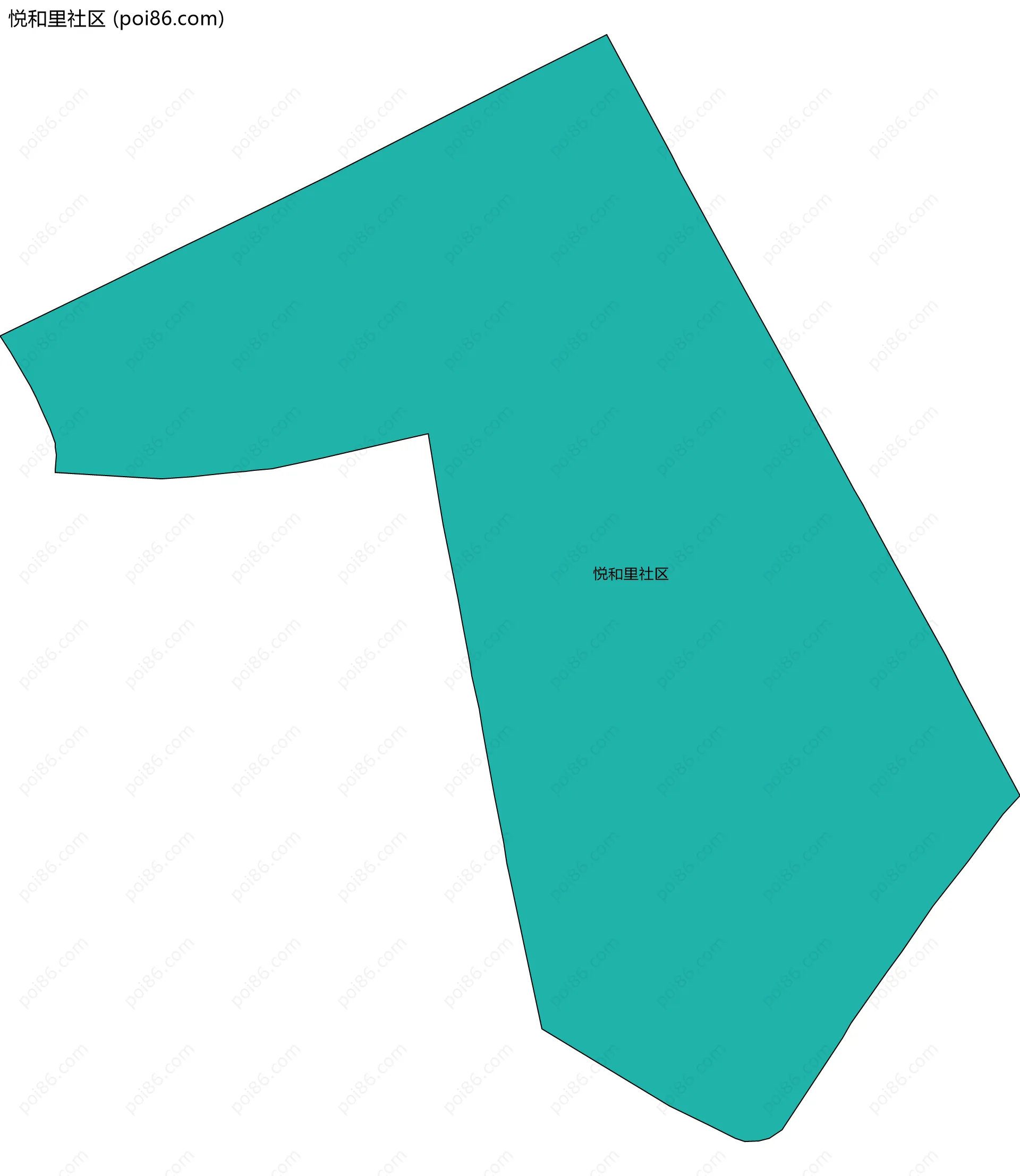 悦和里社区边界地图