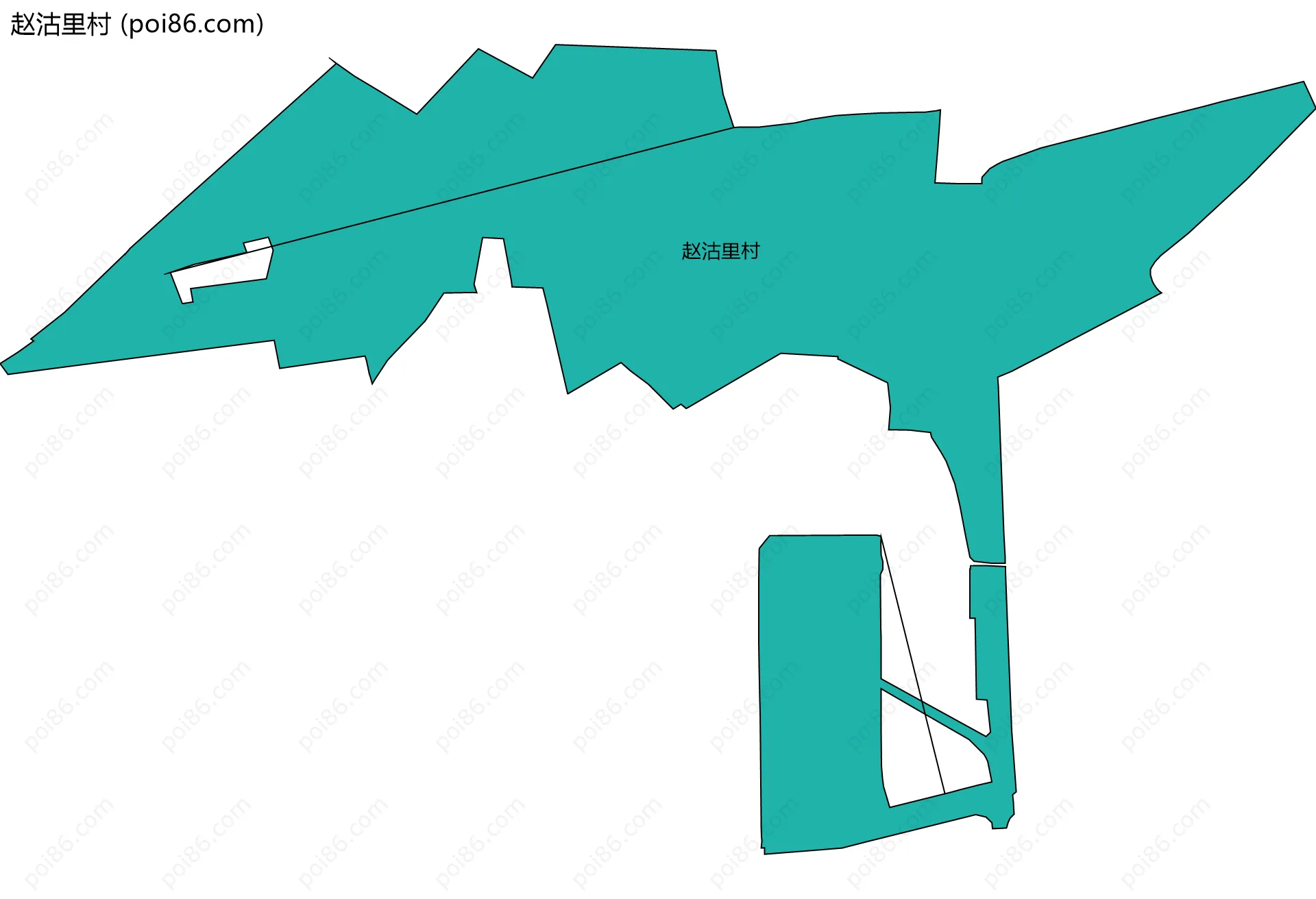 赵沽里村边界地图