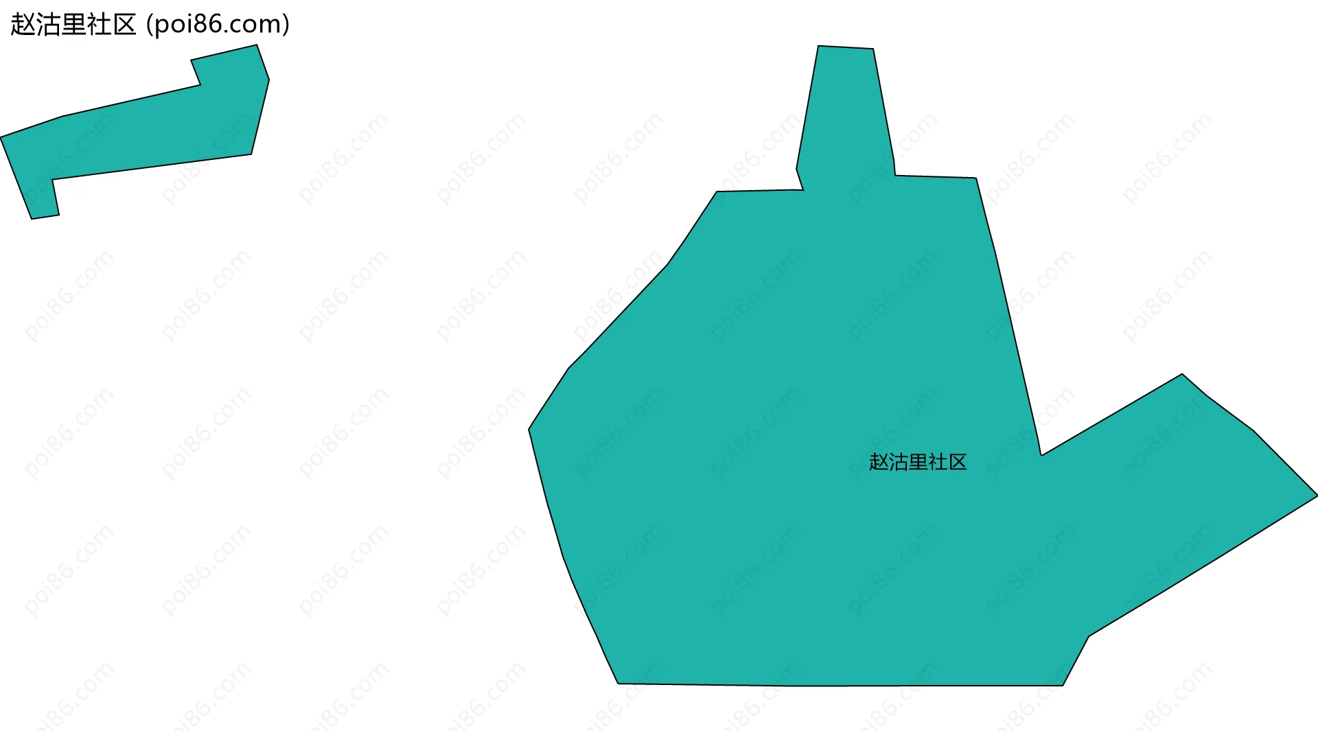 赵沽里社区边界地图