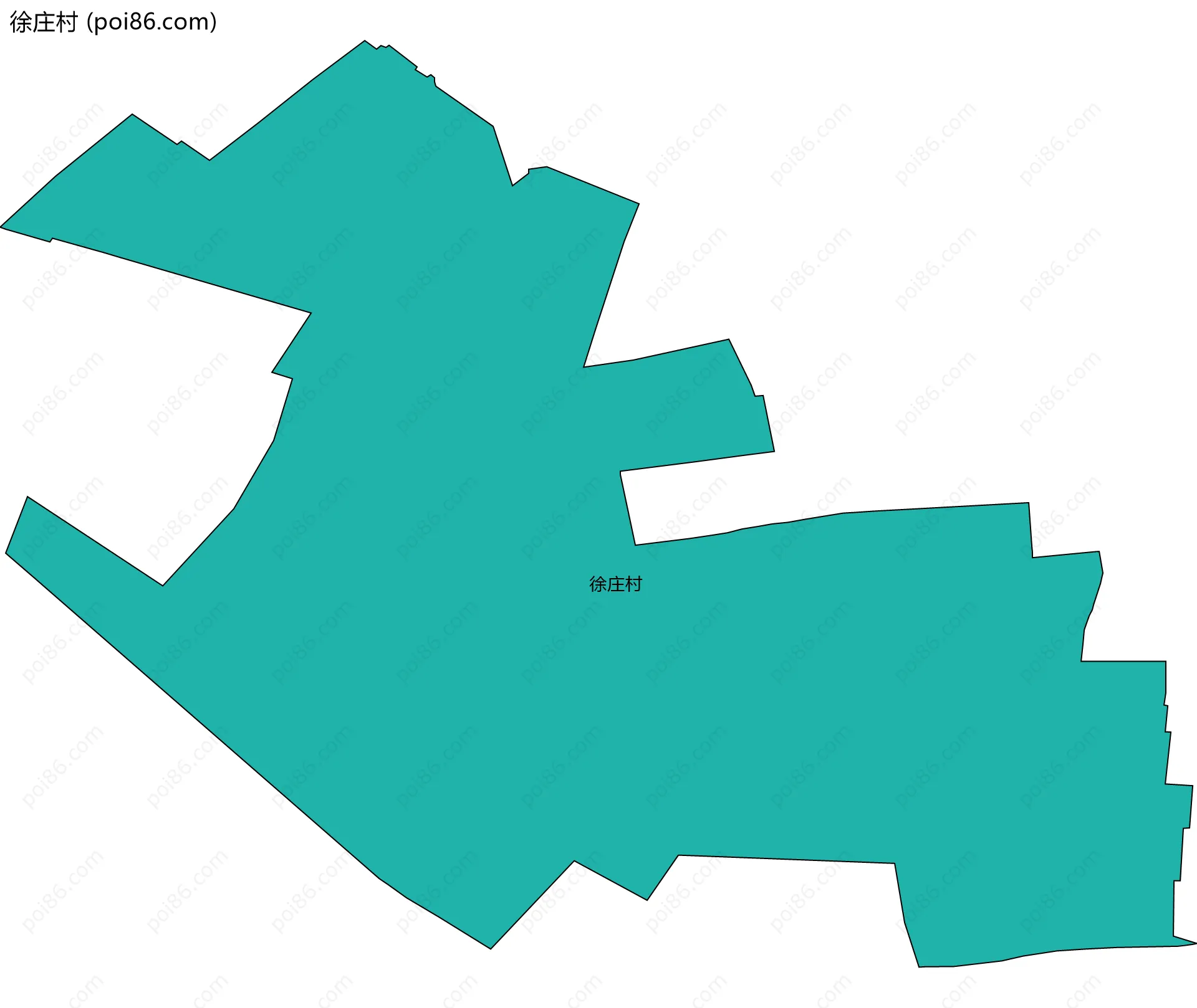 徐庄村边界地图