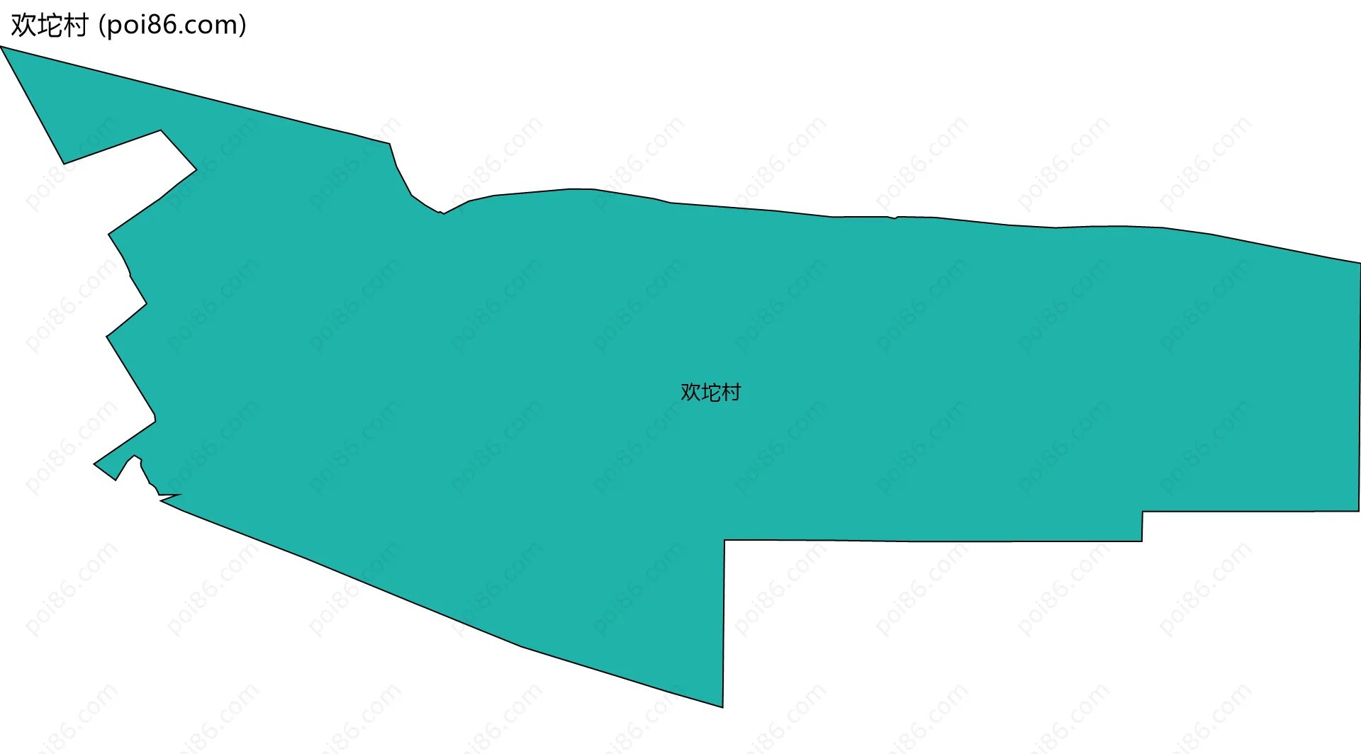 欢坨村边界地图