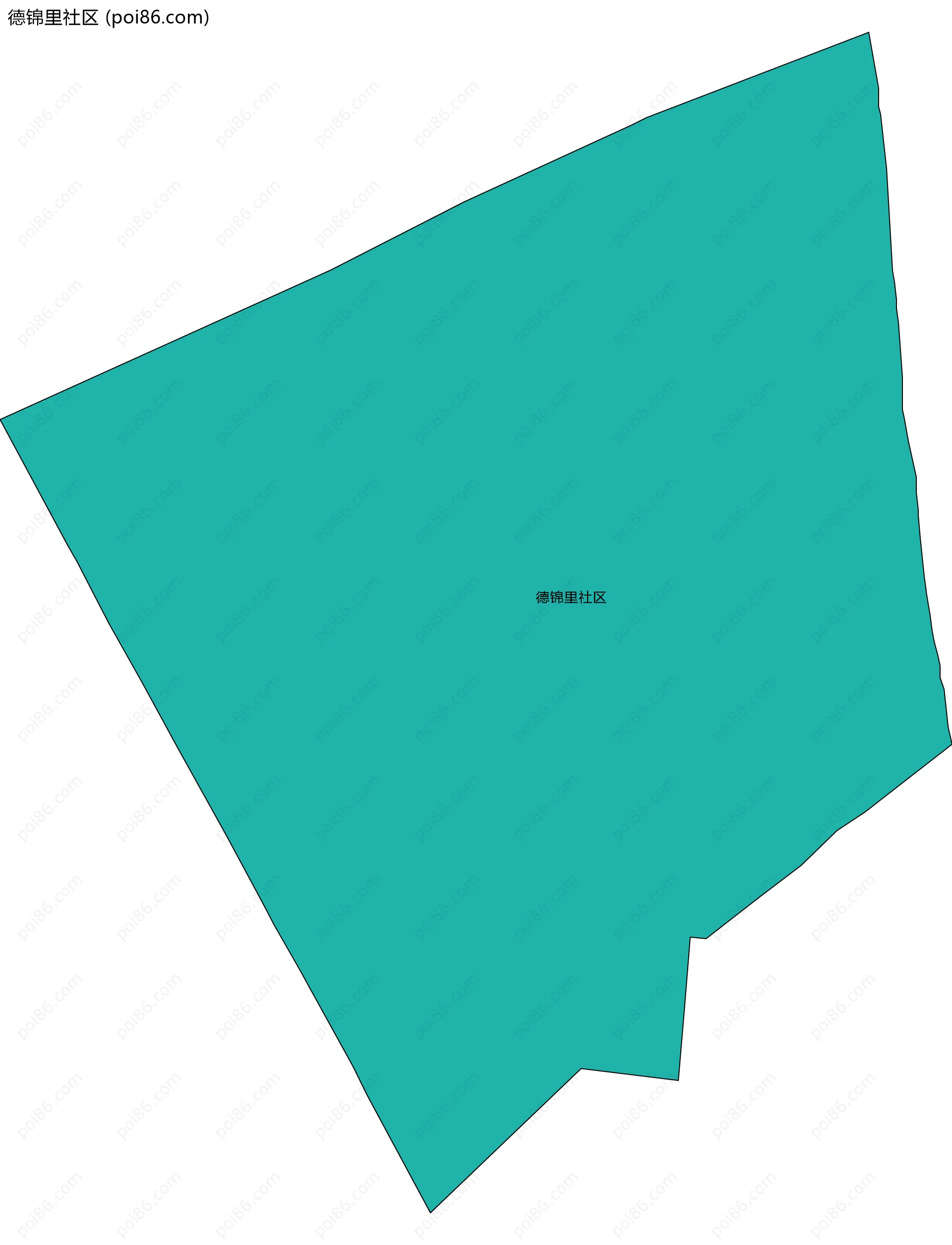 德锦里社区边界地图