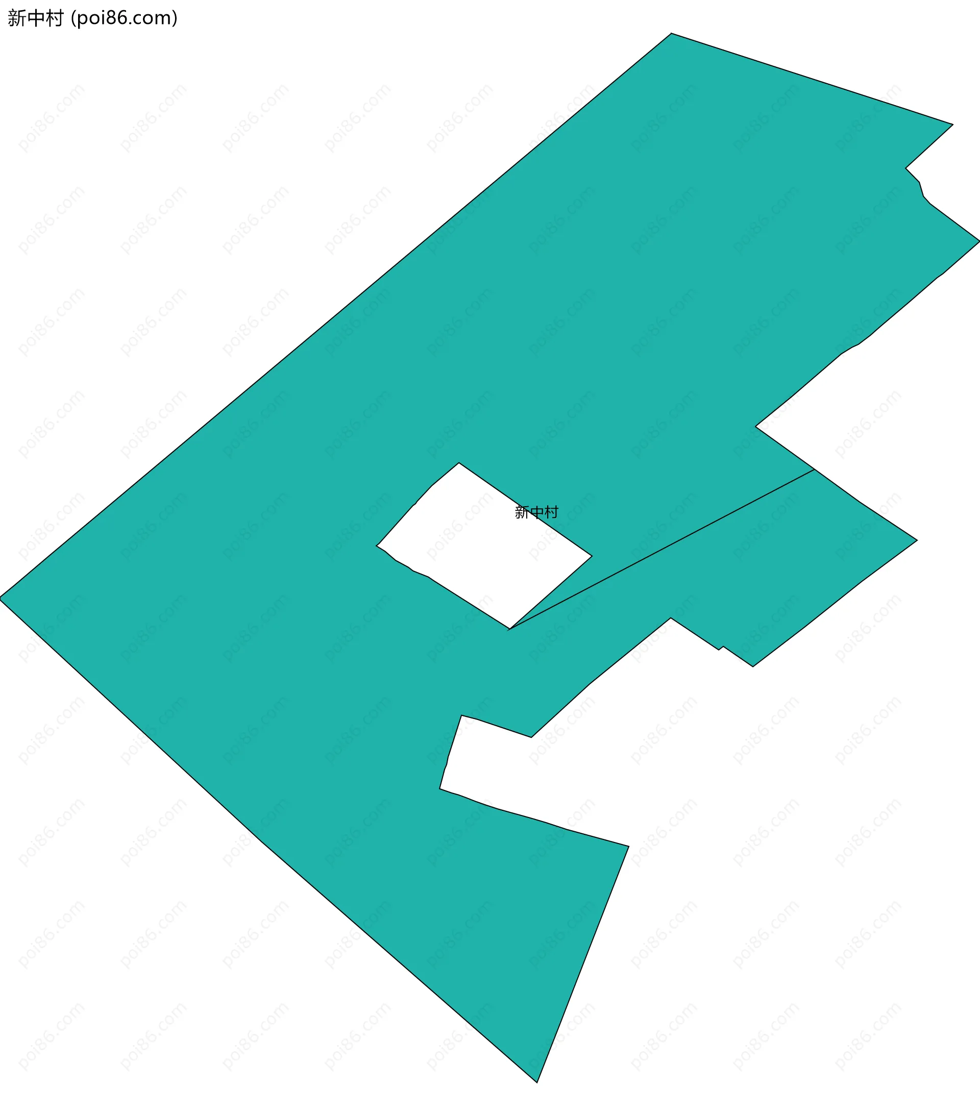 新中村边界地图