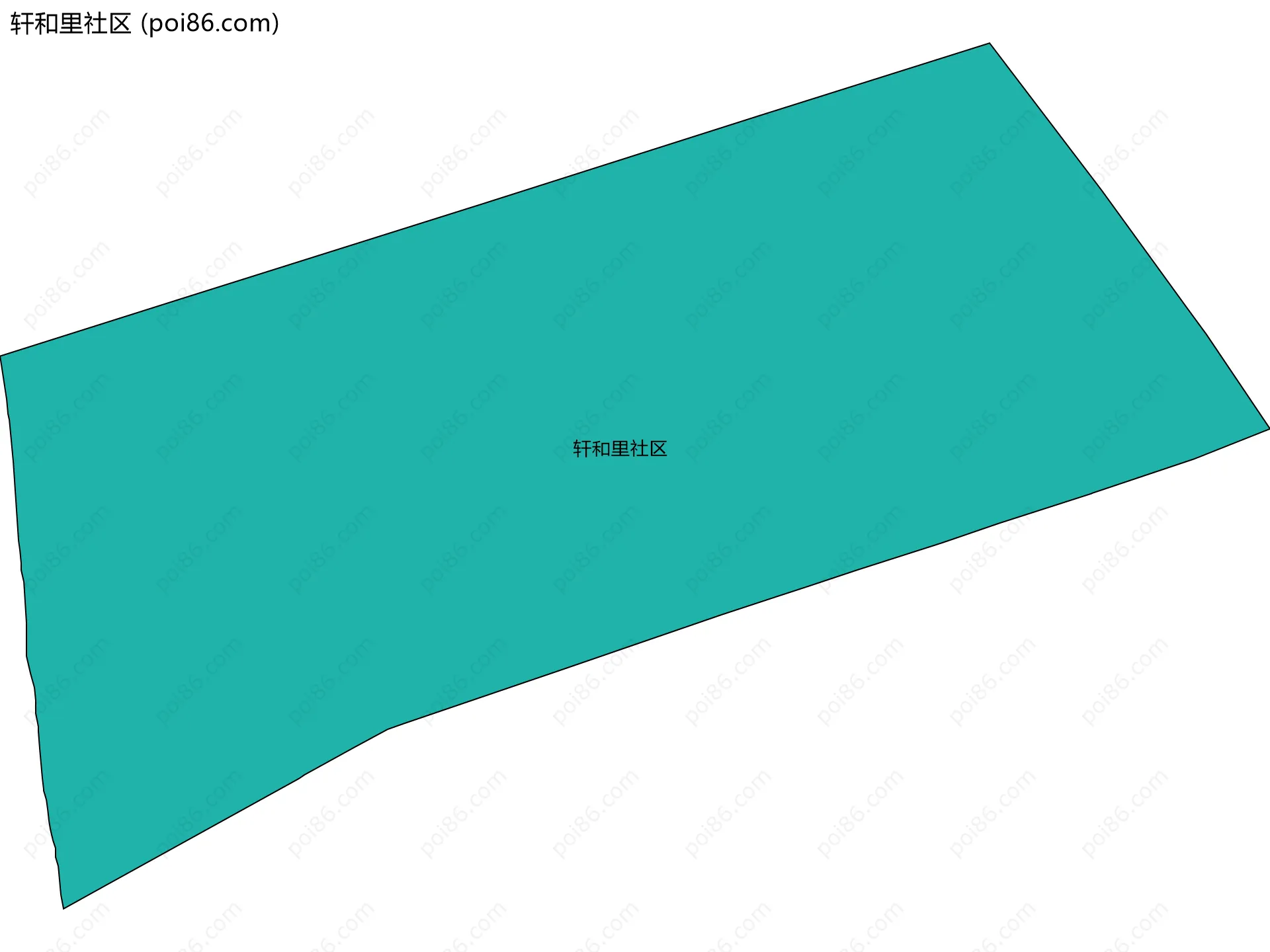 轩和里社区边界地图