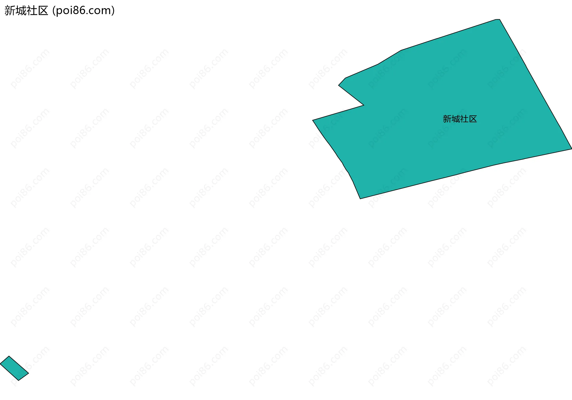 新城社区边界地图