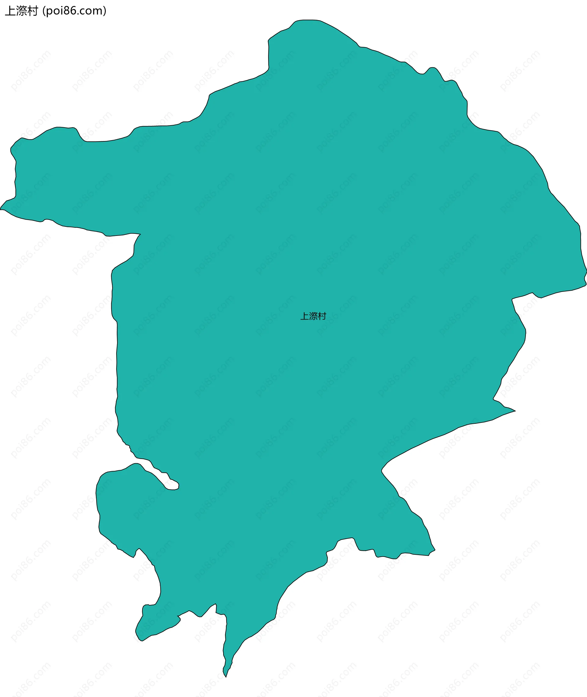 上漈村边界地图