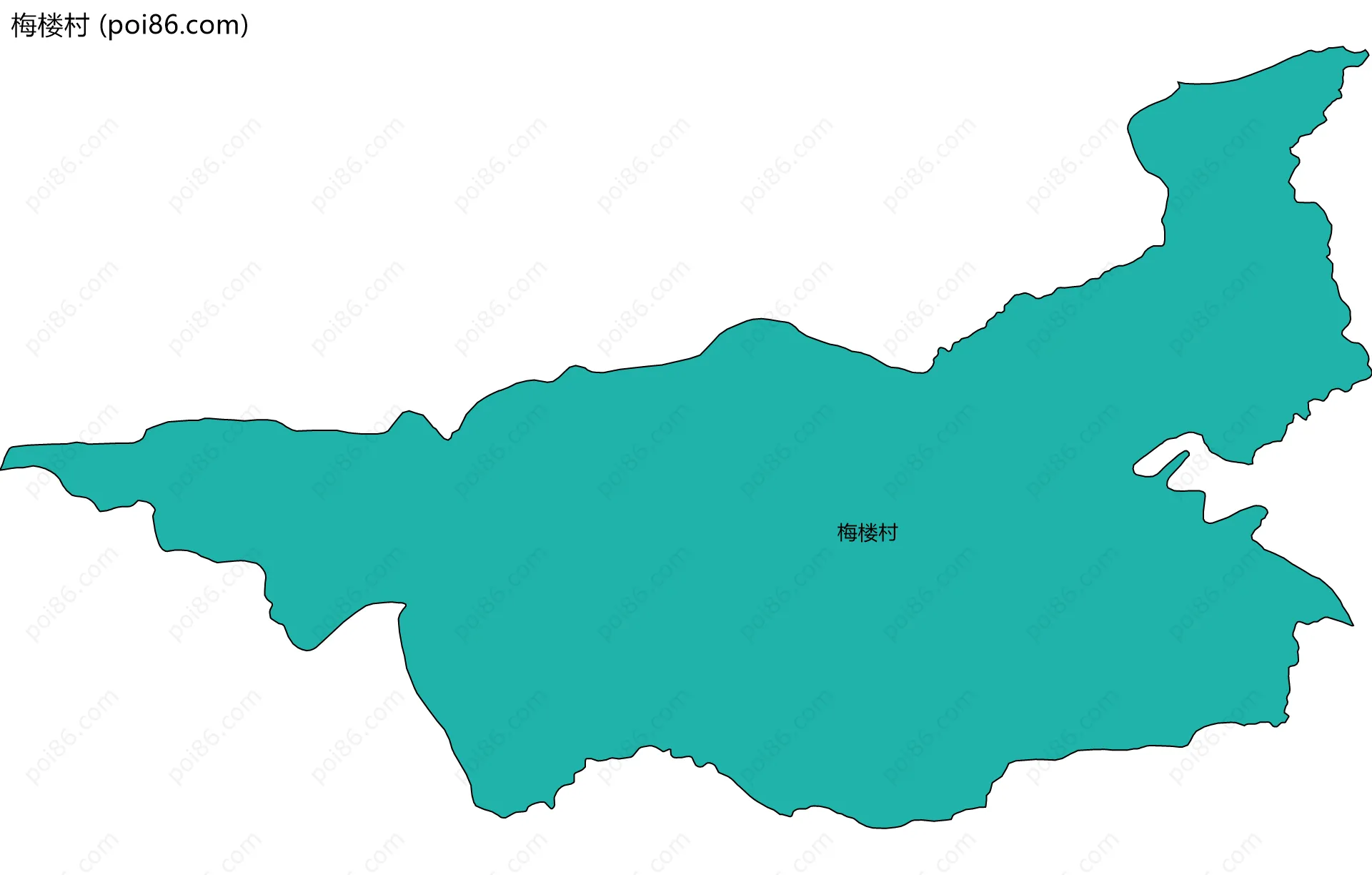 梅楼村边界地图