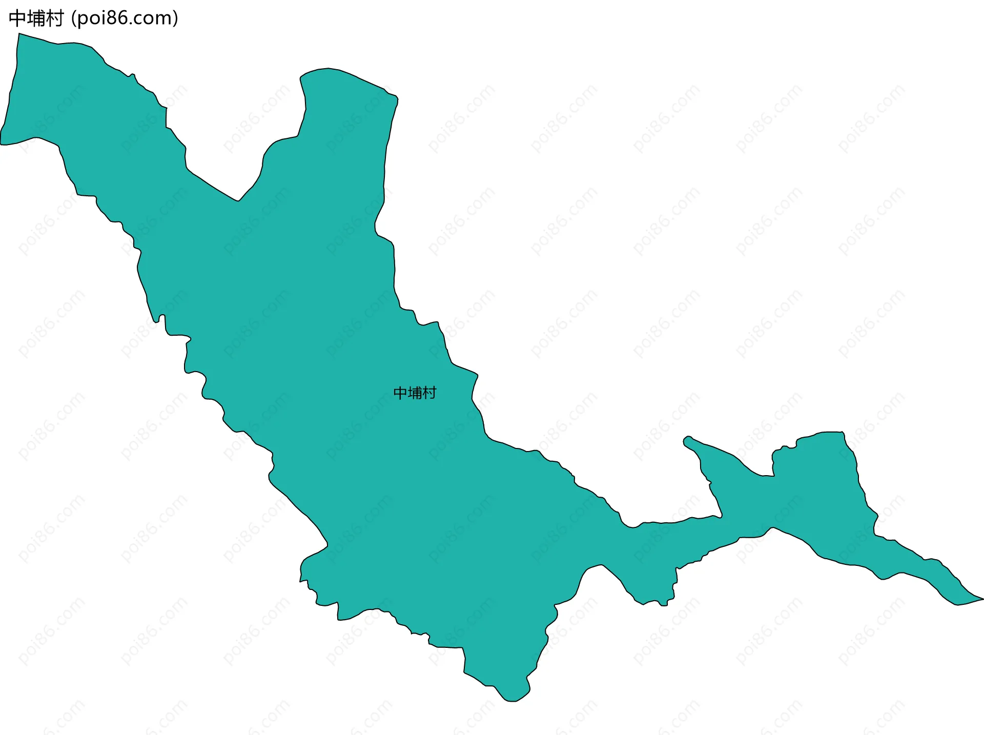 中埔村边界地图