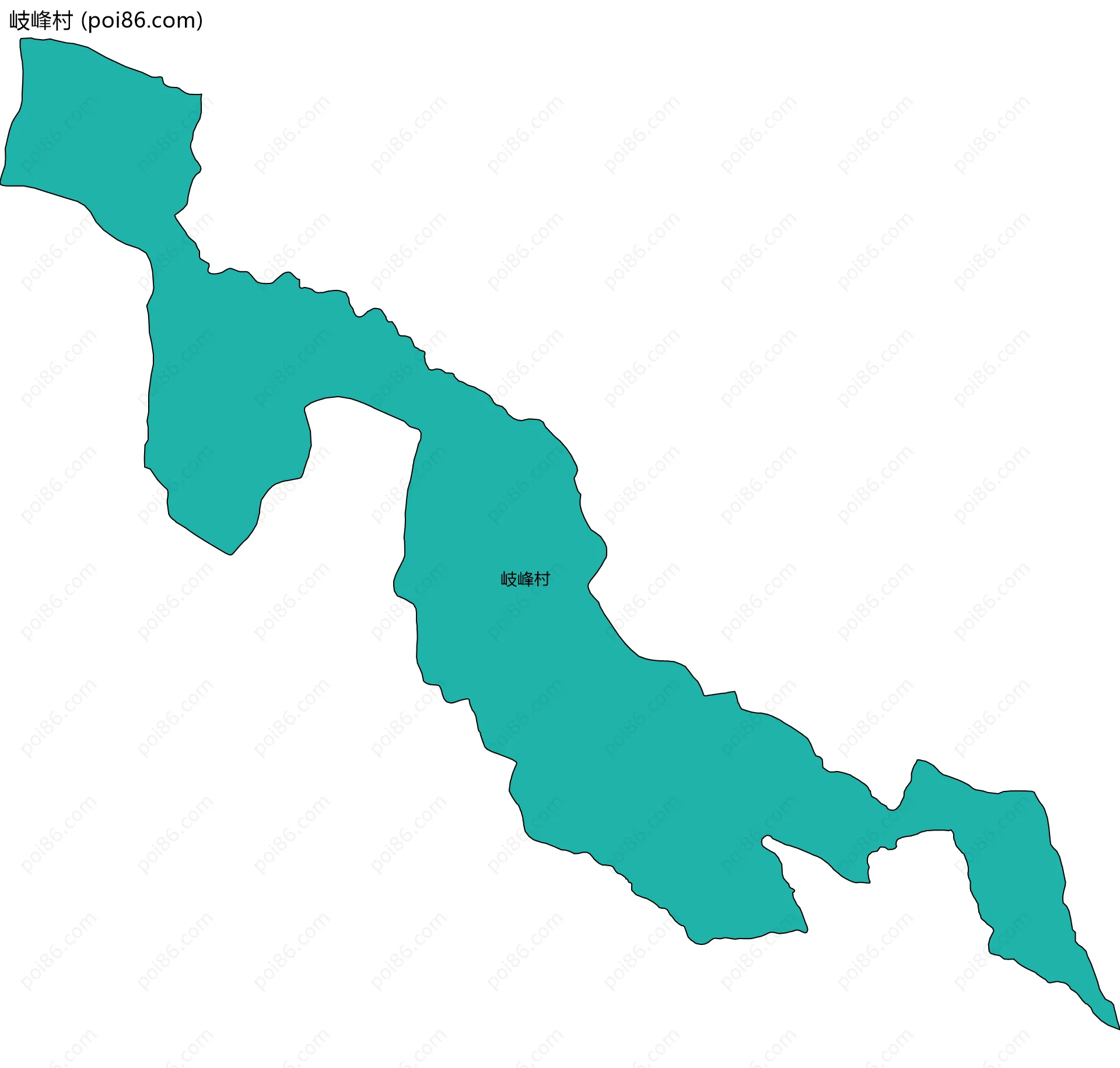 岐峰村边界地图