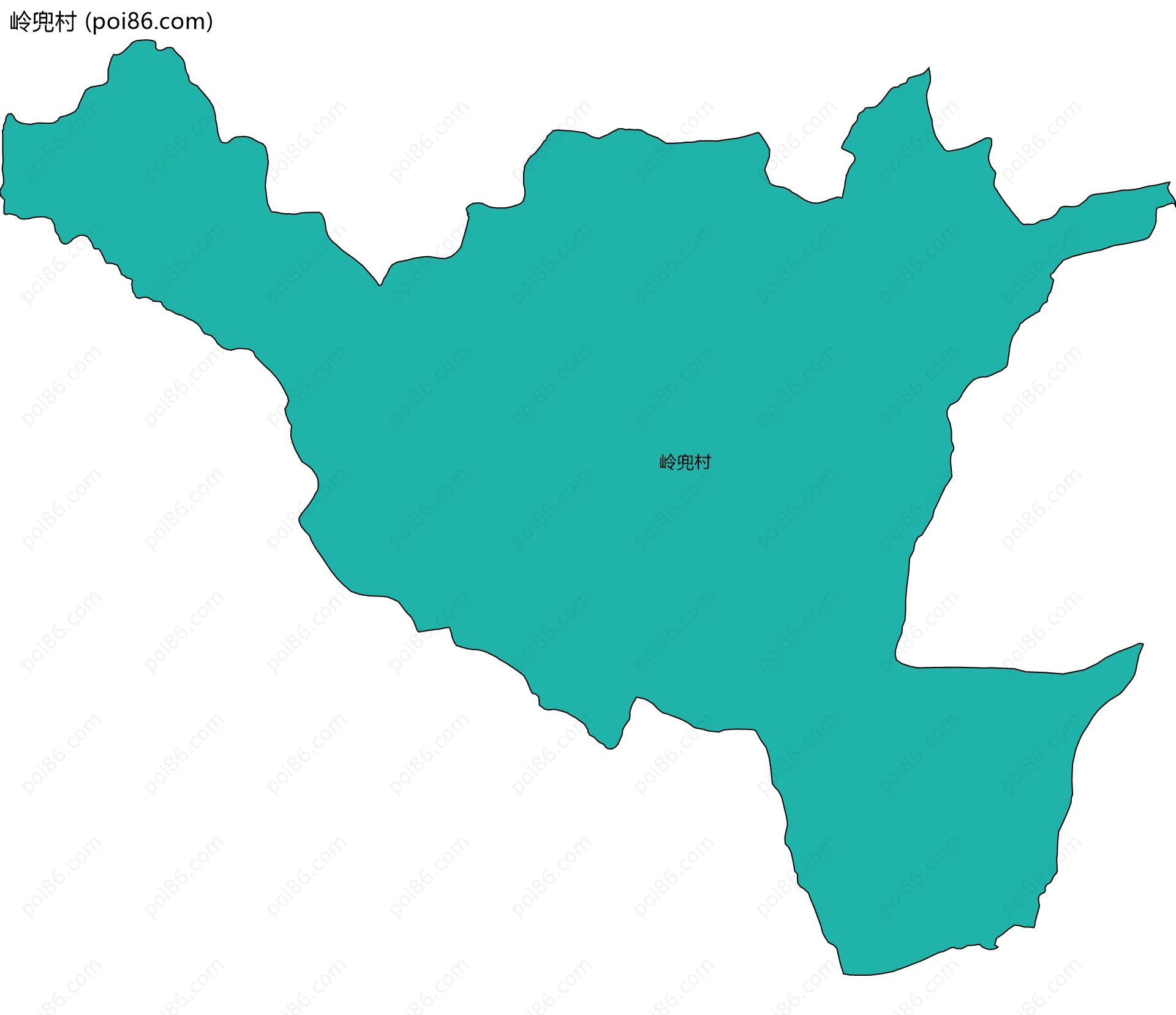 岭兜村边界地图