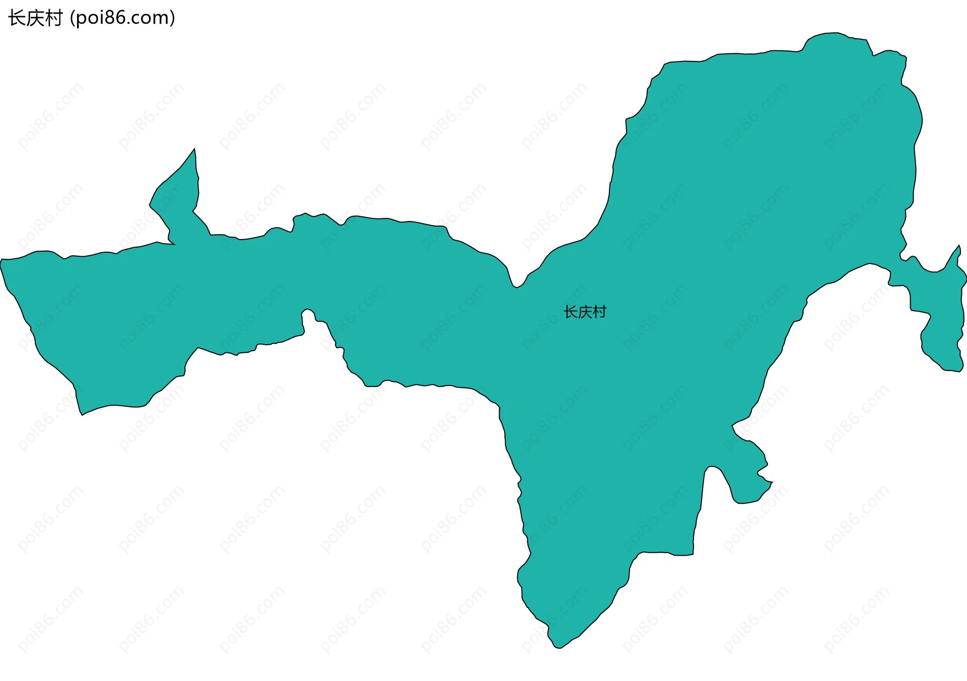 长庆村边界地图