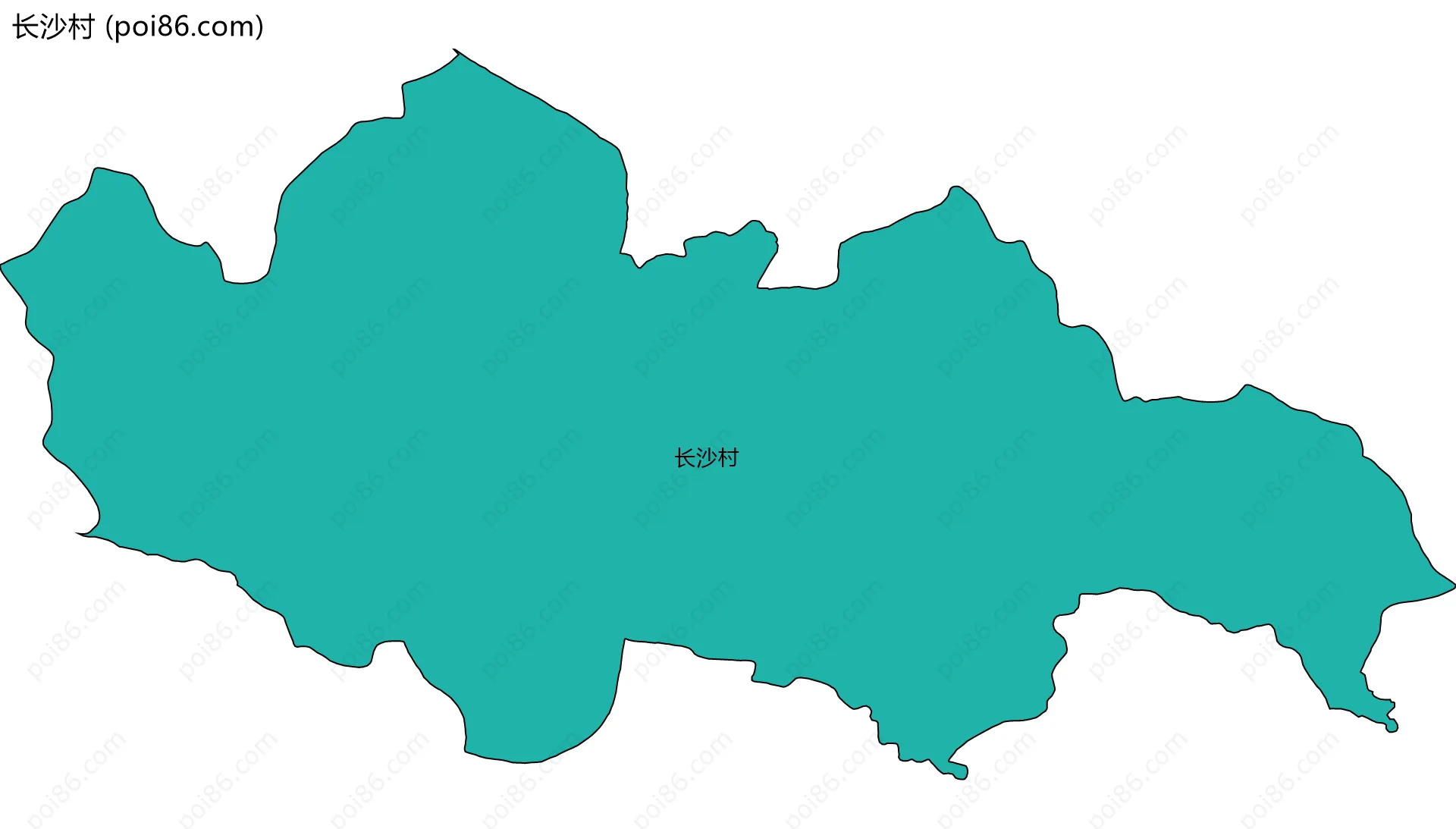 长沙村边界地图