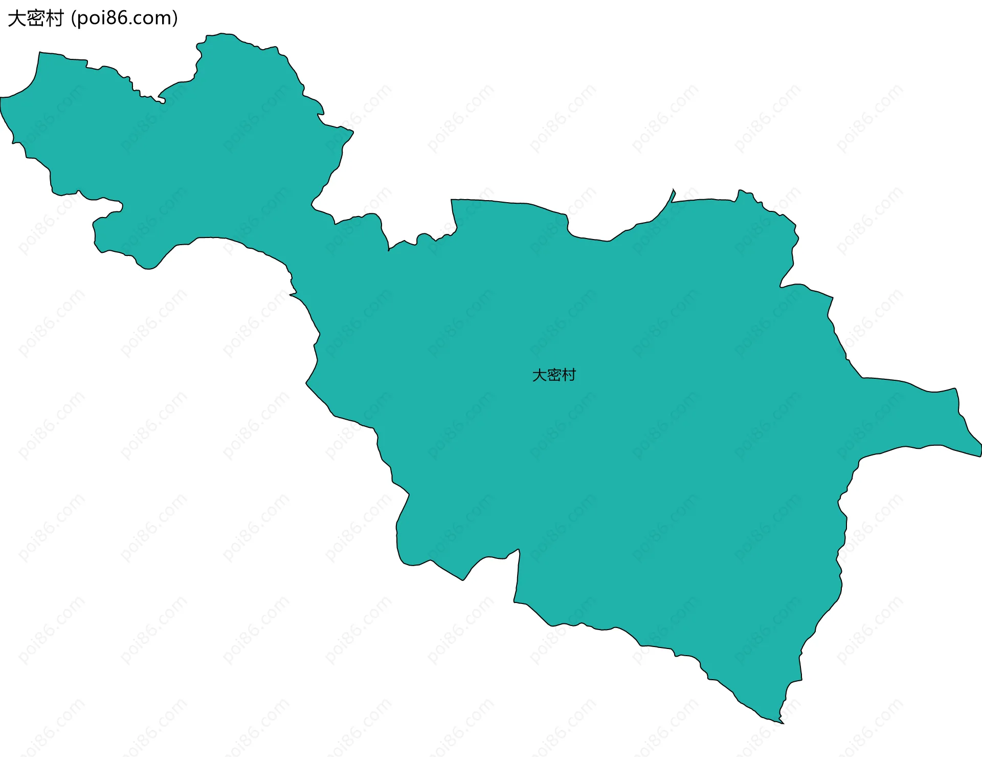 大密村边界地图