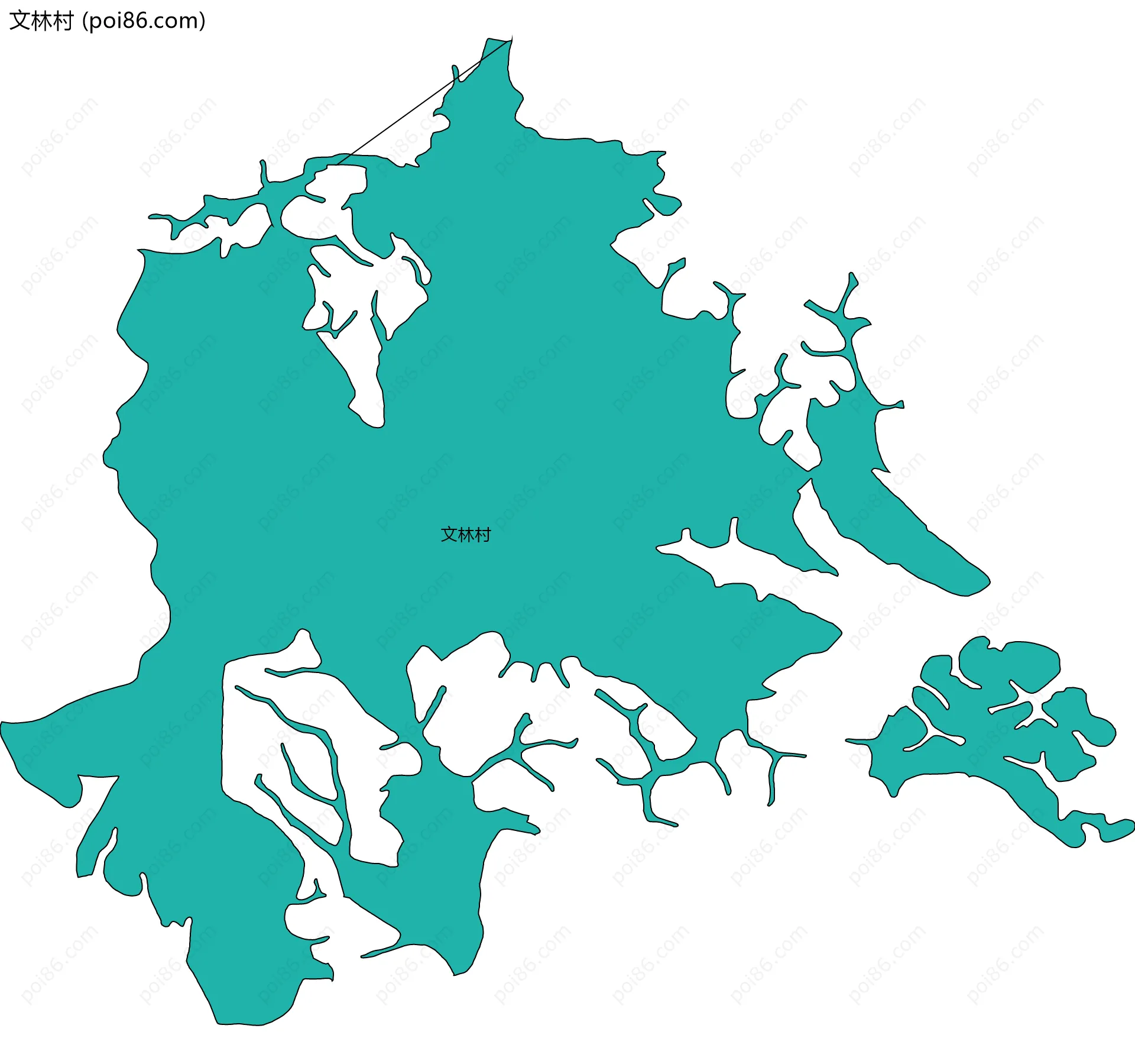 文林村边界地图