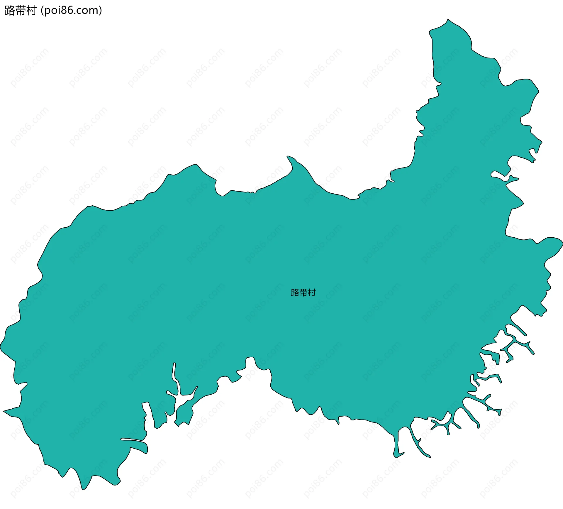 路带村边界地图