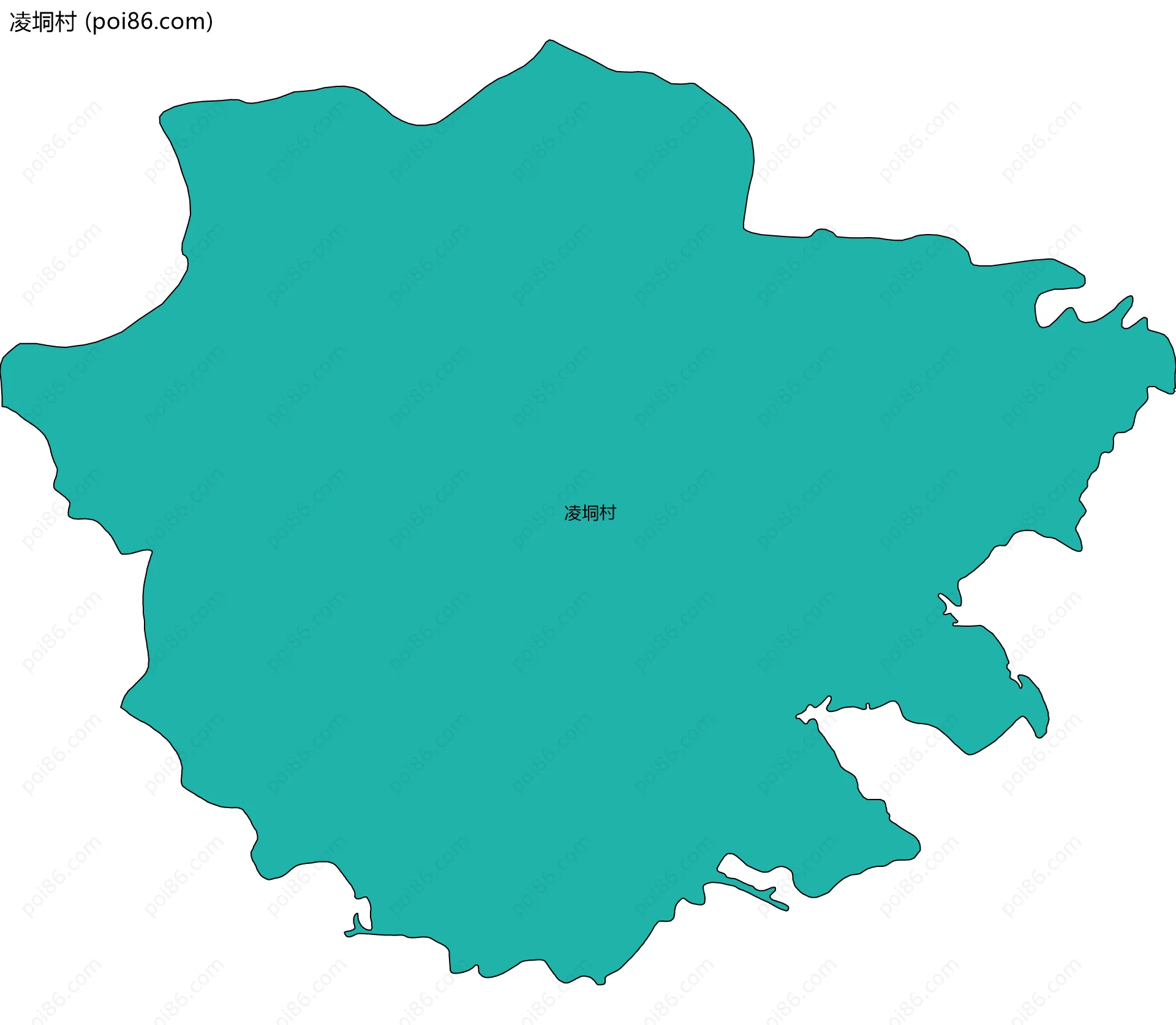 凌垌村边界地图