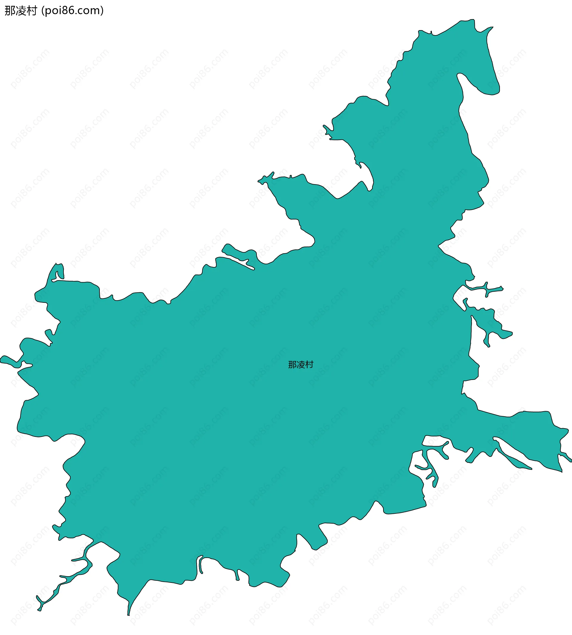 那凌村边界地图