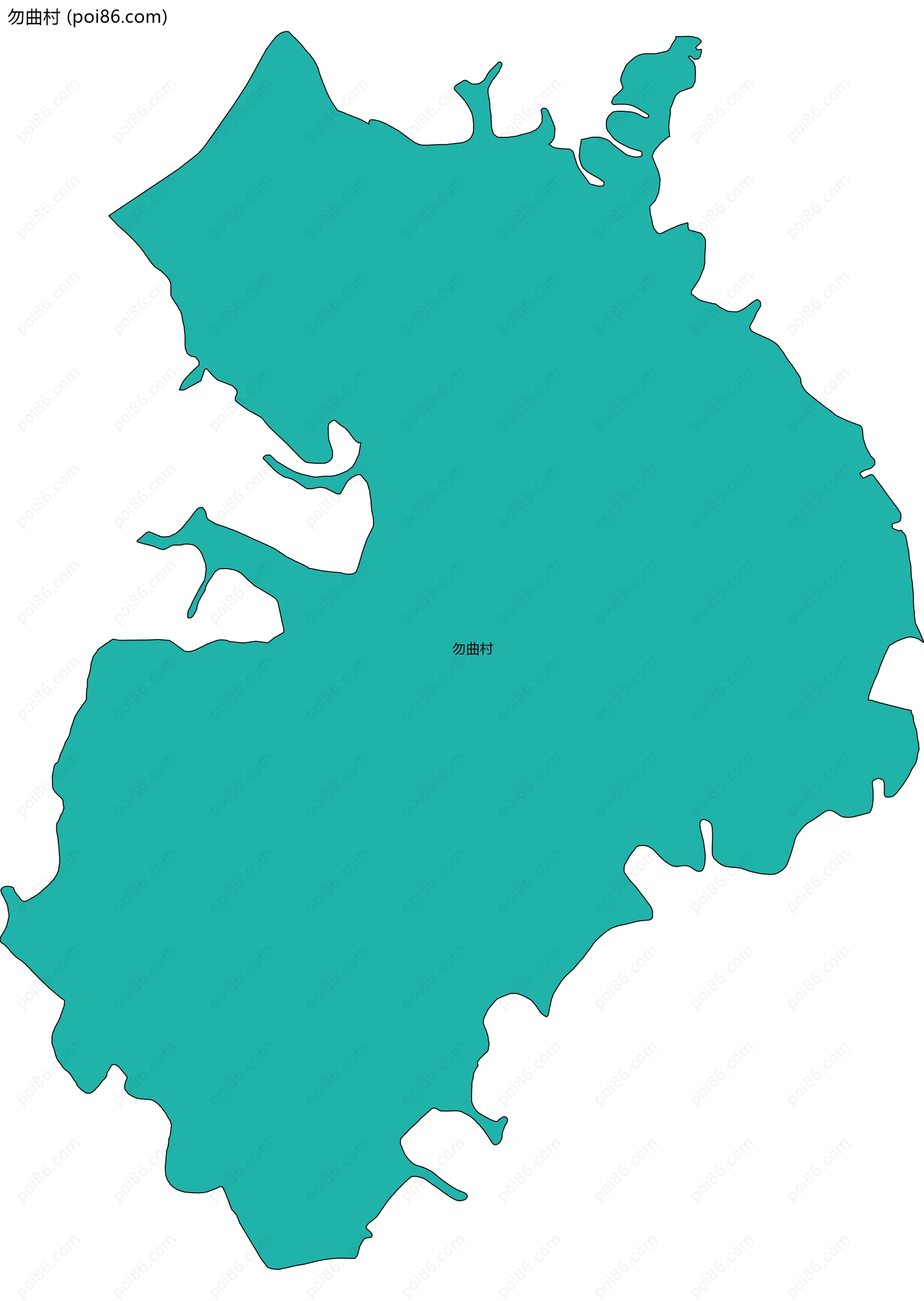 勿曲村边界地图