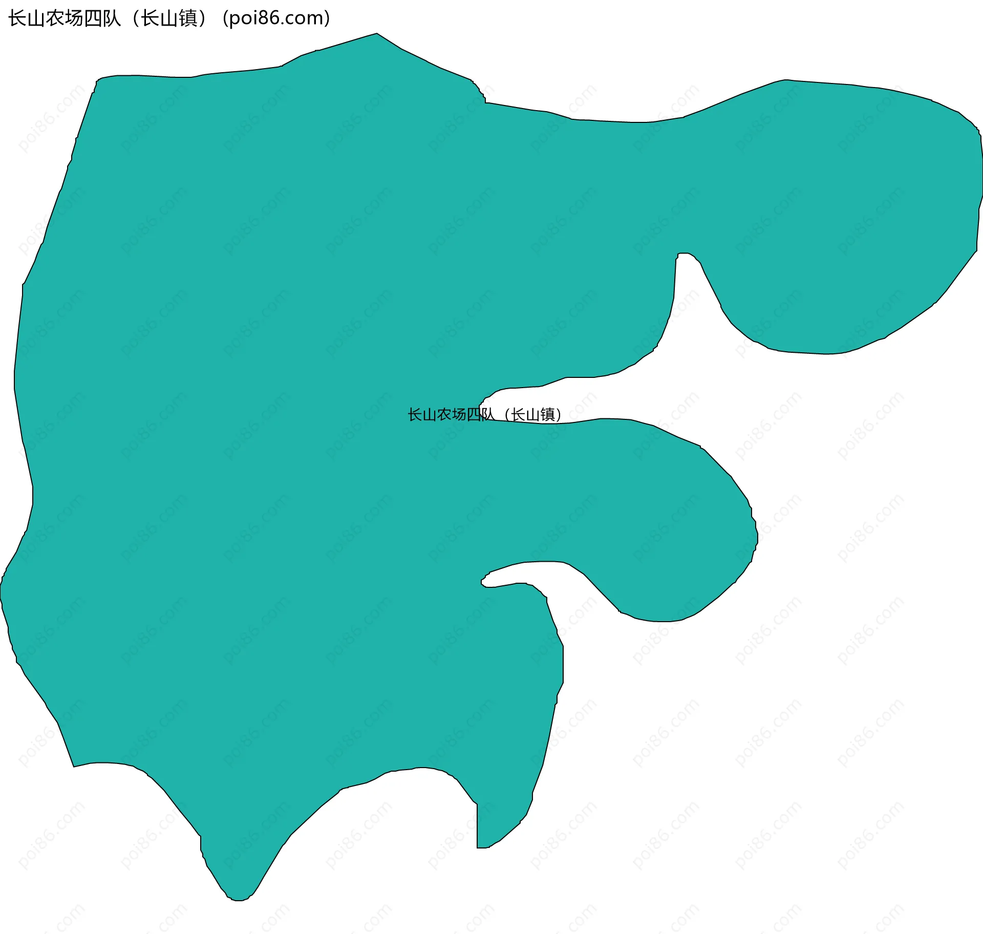 长山农场四队（长山镇）边界地图