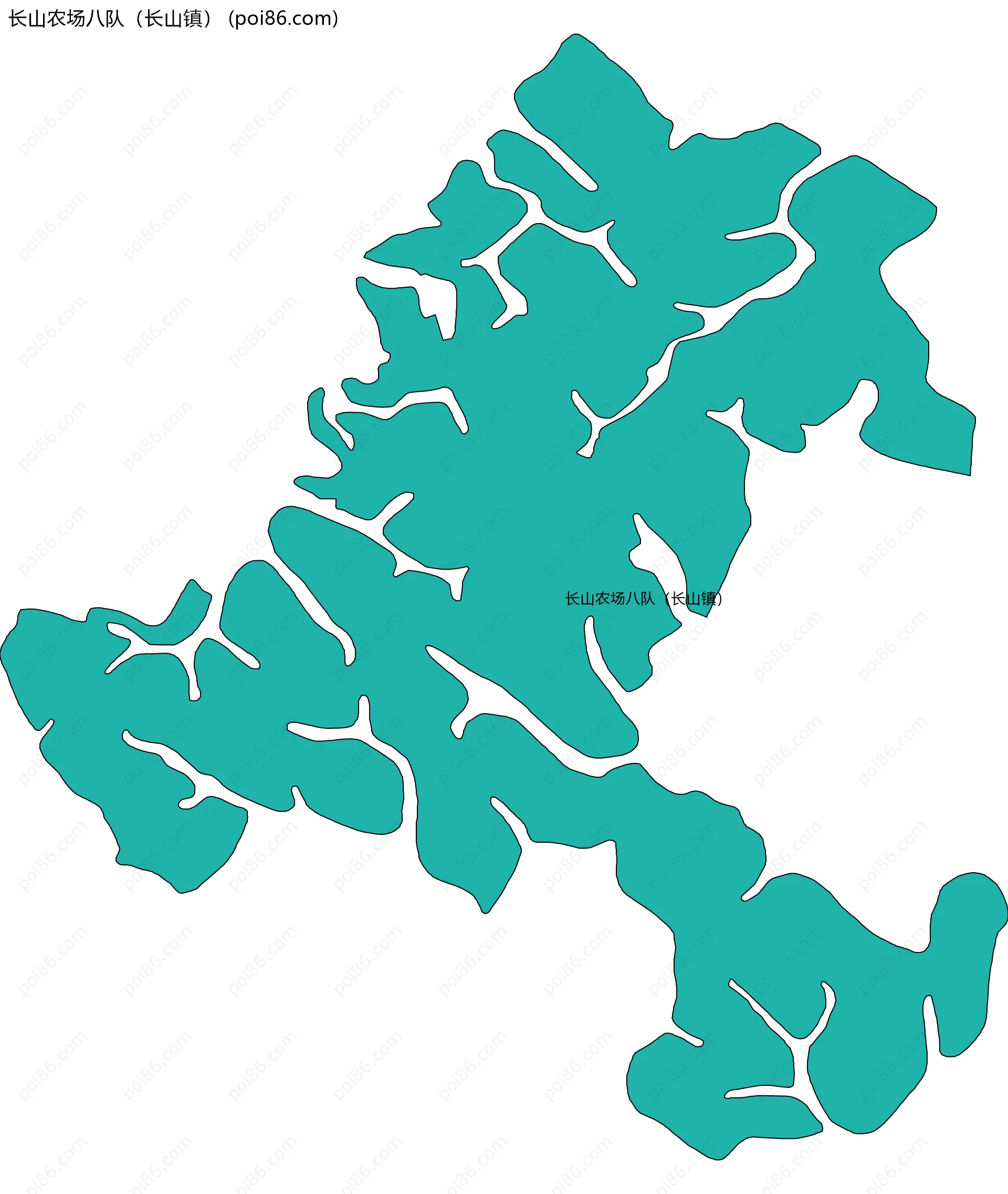 长山农场八队（长山镇）边界地图