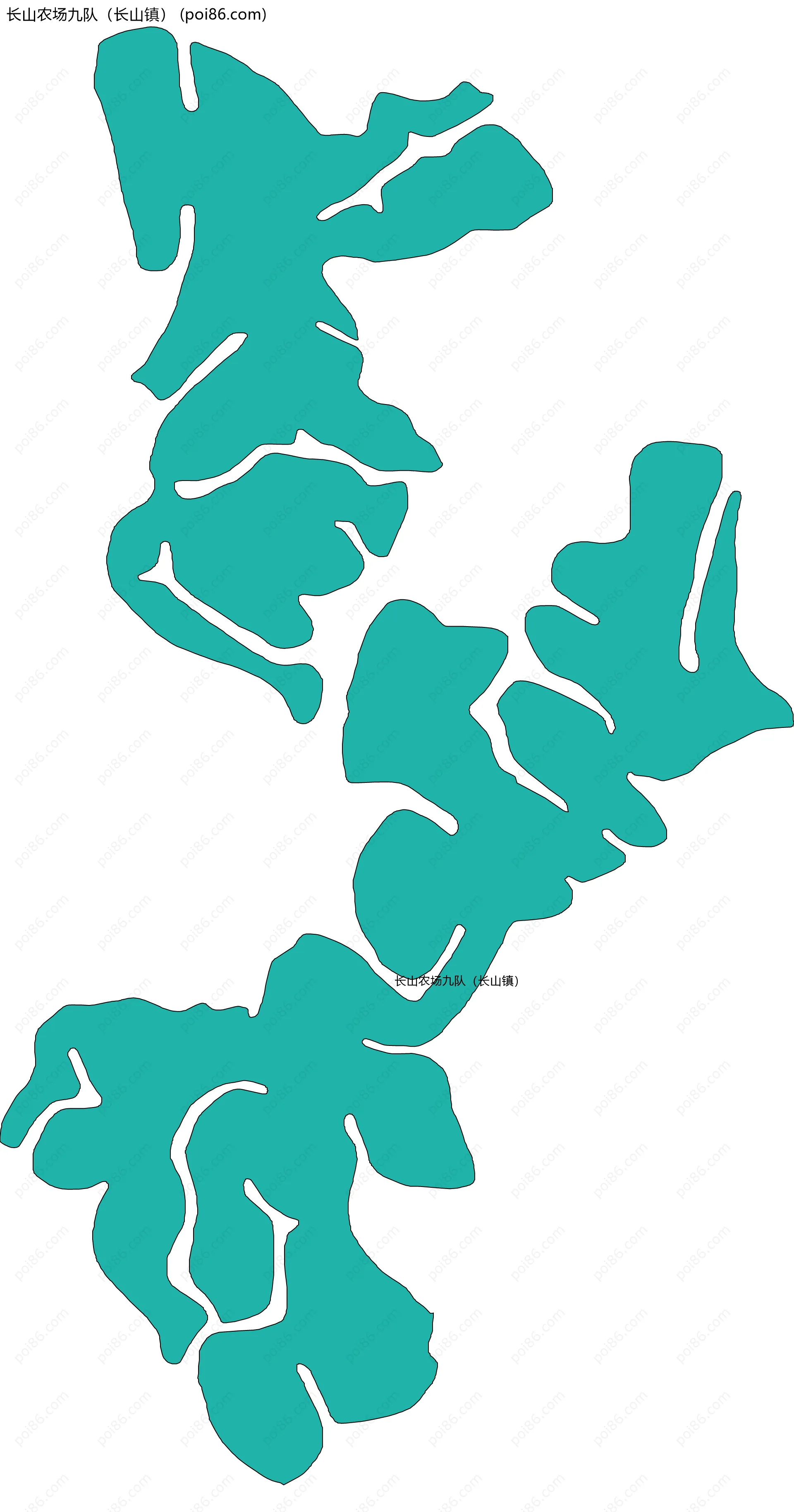 长山农场九队（长山镇）边界地图