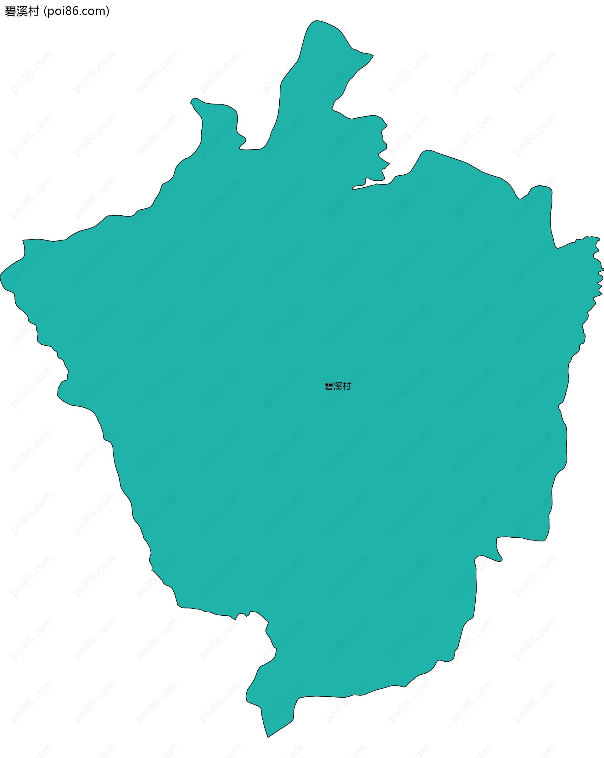 碧溪村边界地图