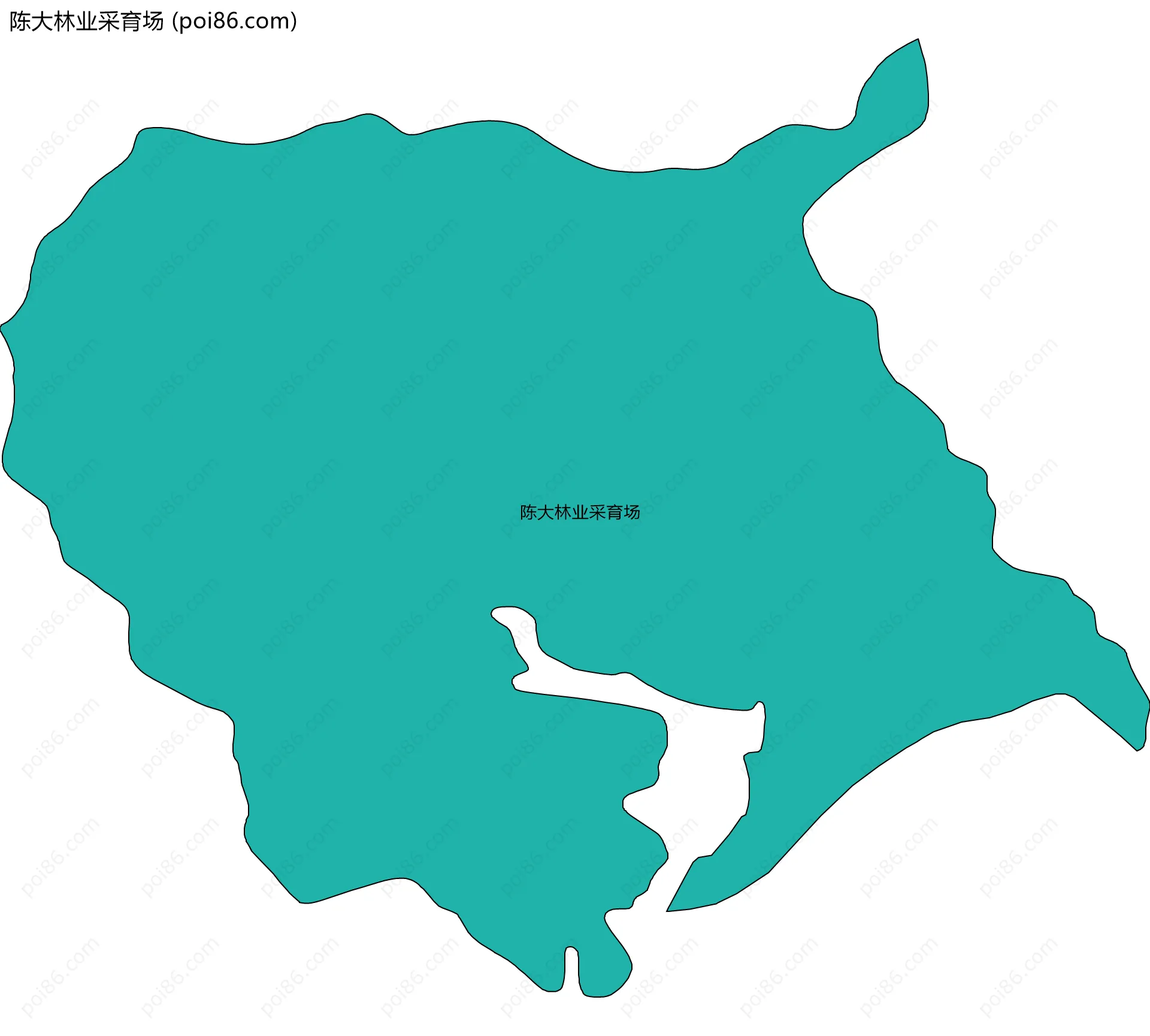 陈大林业采育场边界地图