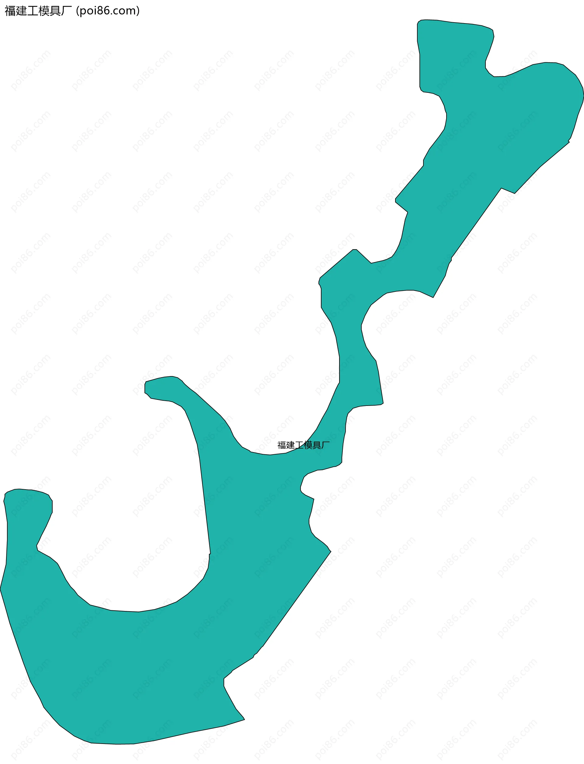 福建工模具厂边界地图