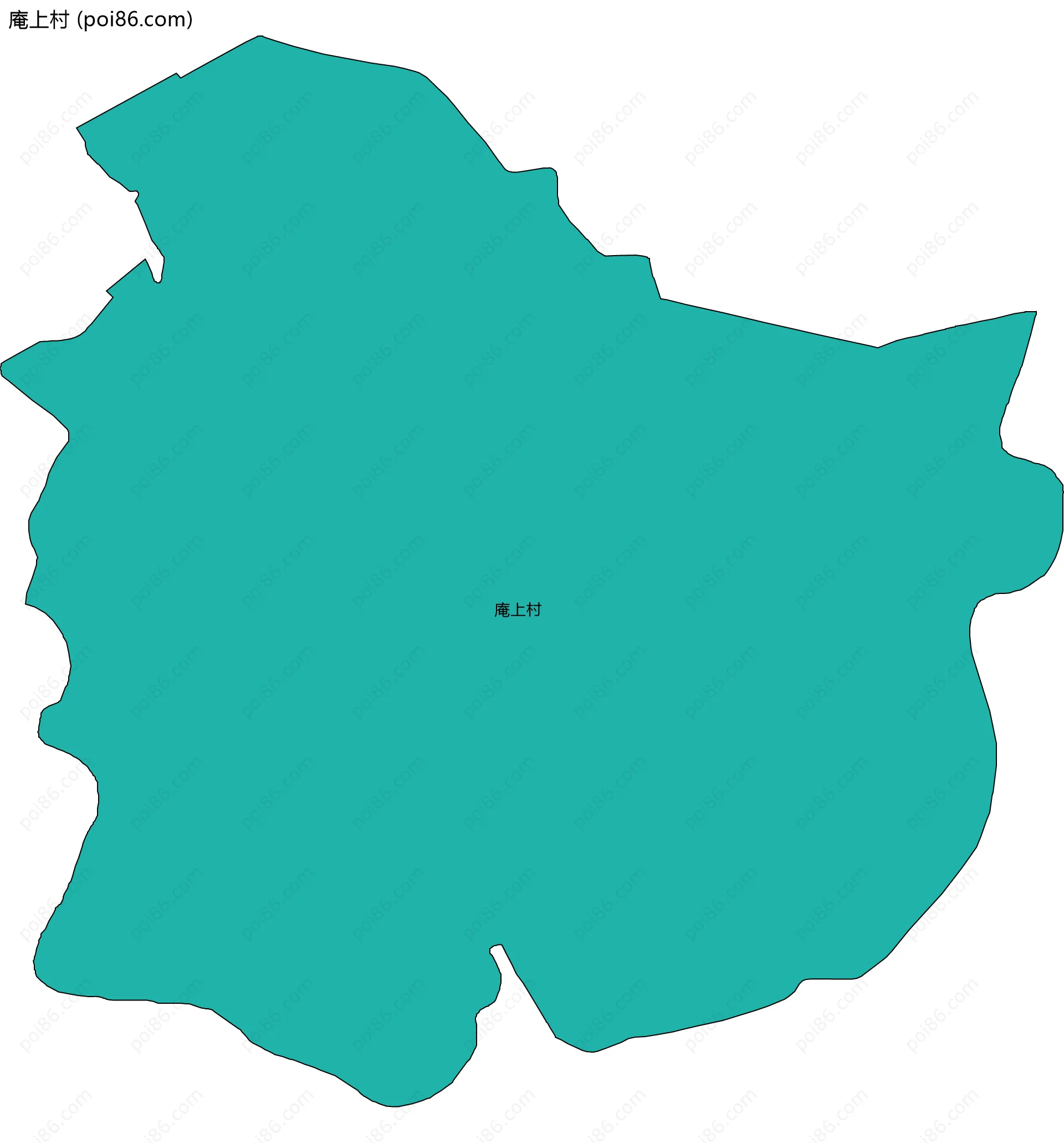 庵上村边界地图