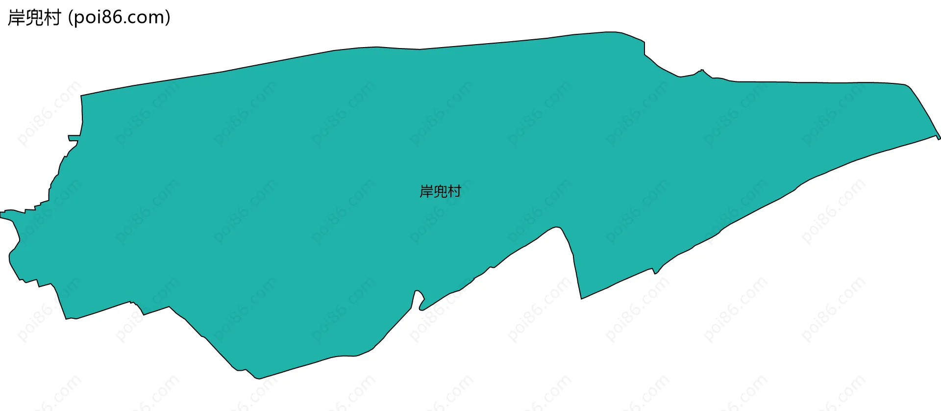 岸兜村边界地图