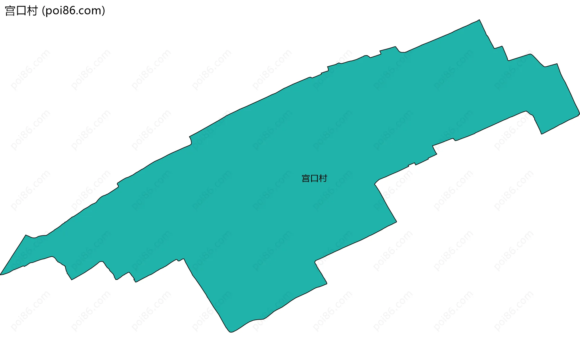 宫口村边界地图